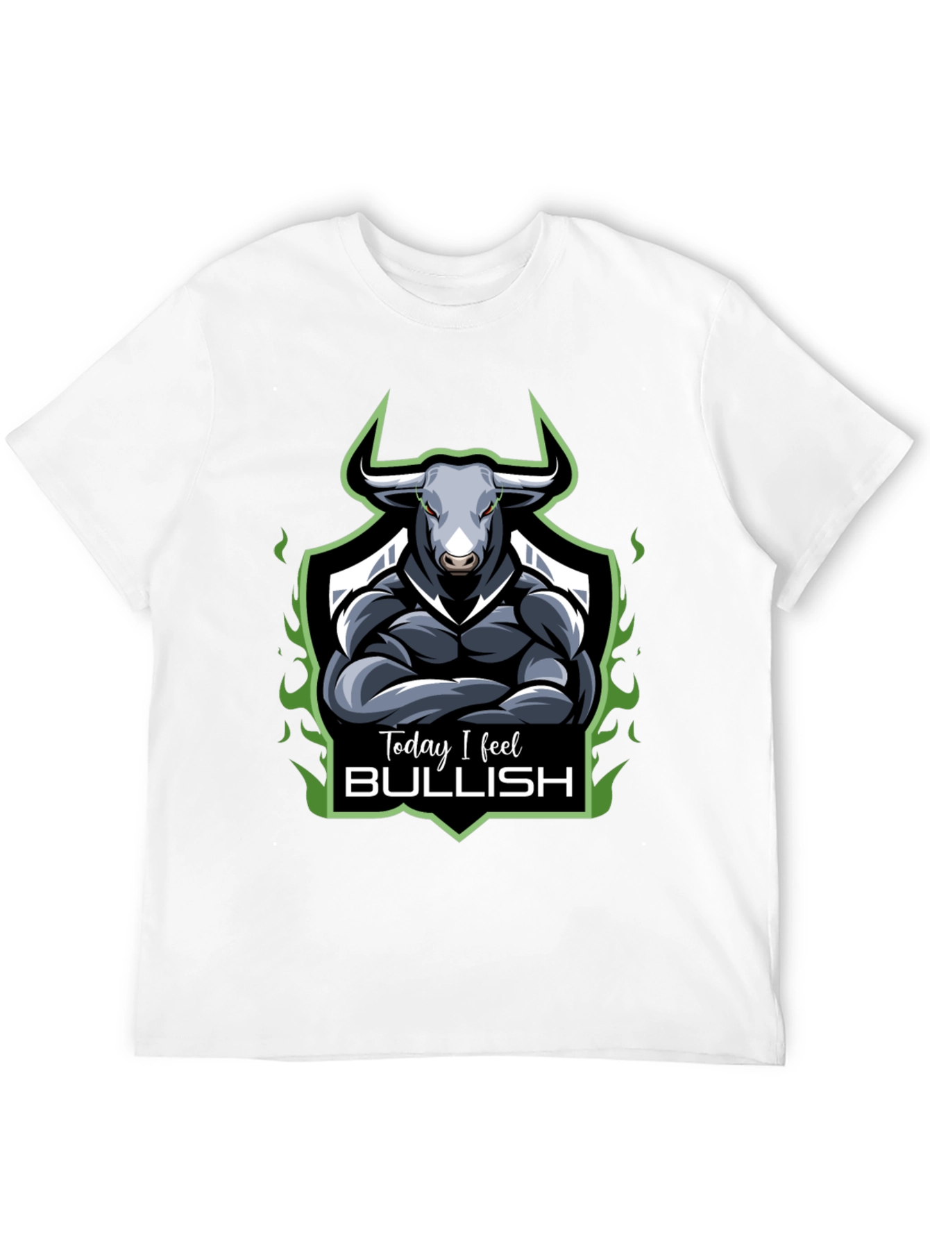 Black Today I Feel Bullish T-Shirt view 12