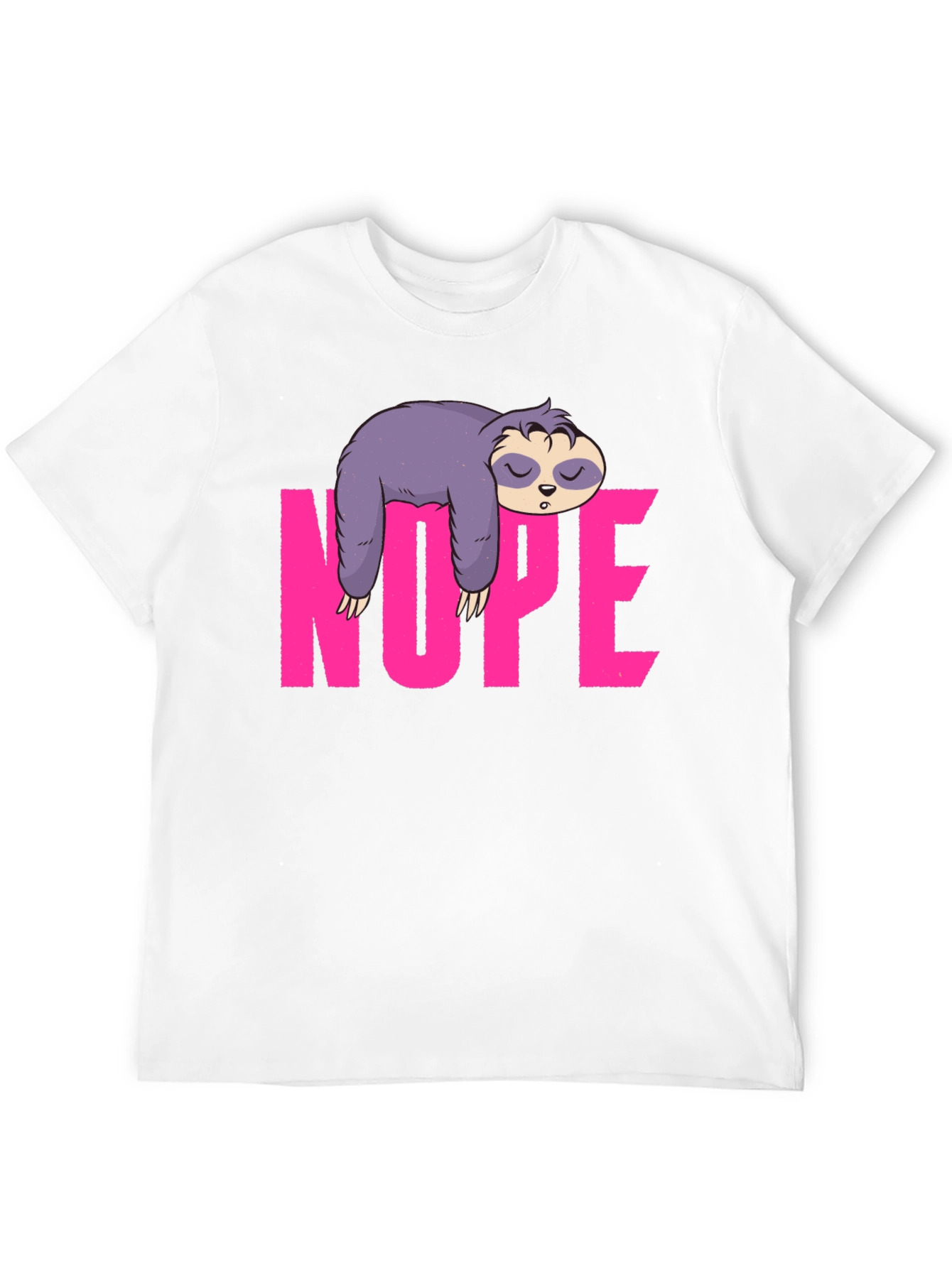Black Sloth Nope Graphic Tee - Relaxed Fit view 12