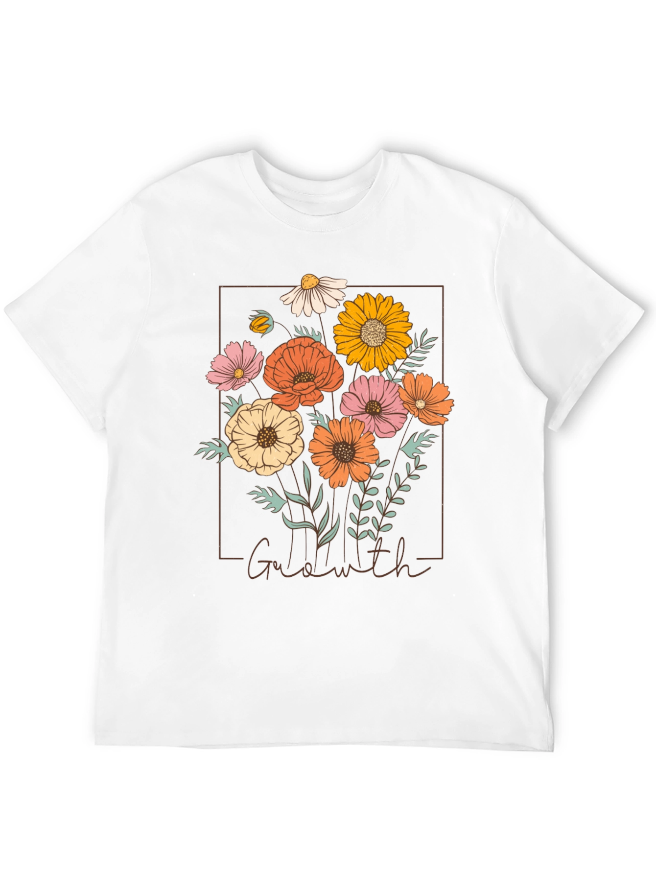 Black Floral Graphic Tee - Galawith Botanical Design view 12