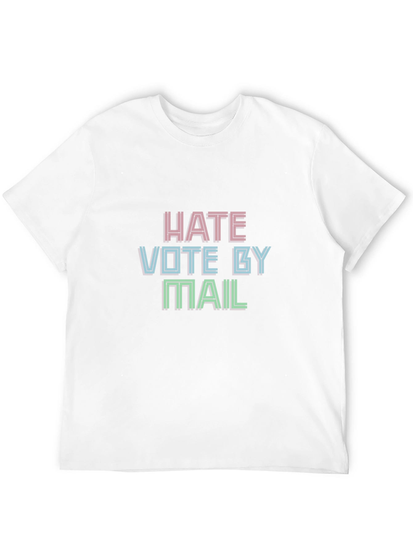 Black Hate Vote By Mail Graphic Tee view 12