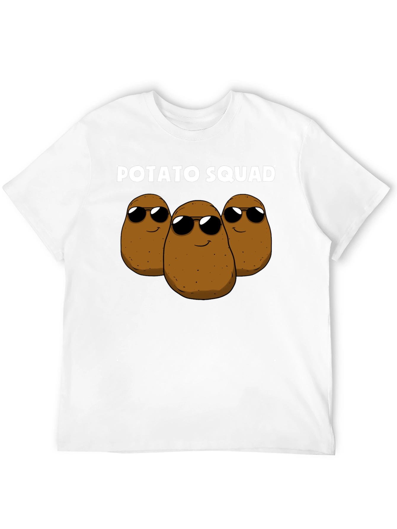 Black Potato Squad Graphic Tee - Funny Food Shirt view 12