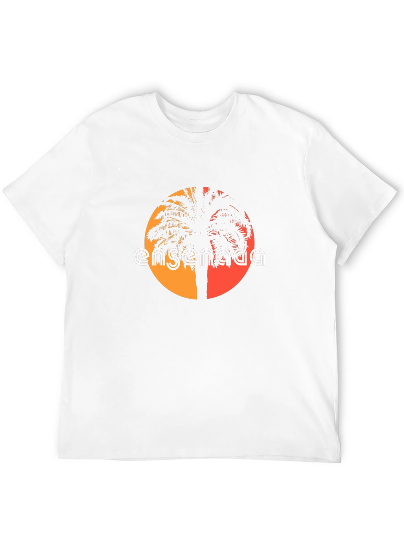 Black Ensenada Palm Tree Graphic Tee - Black view 12