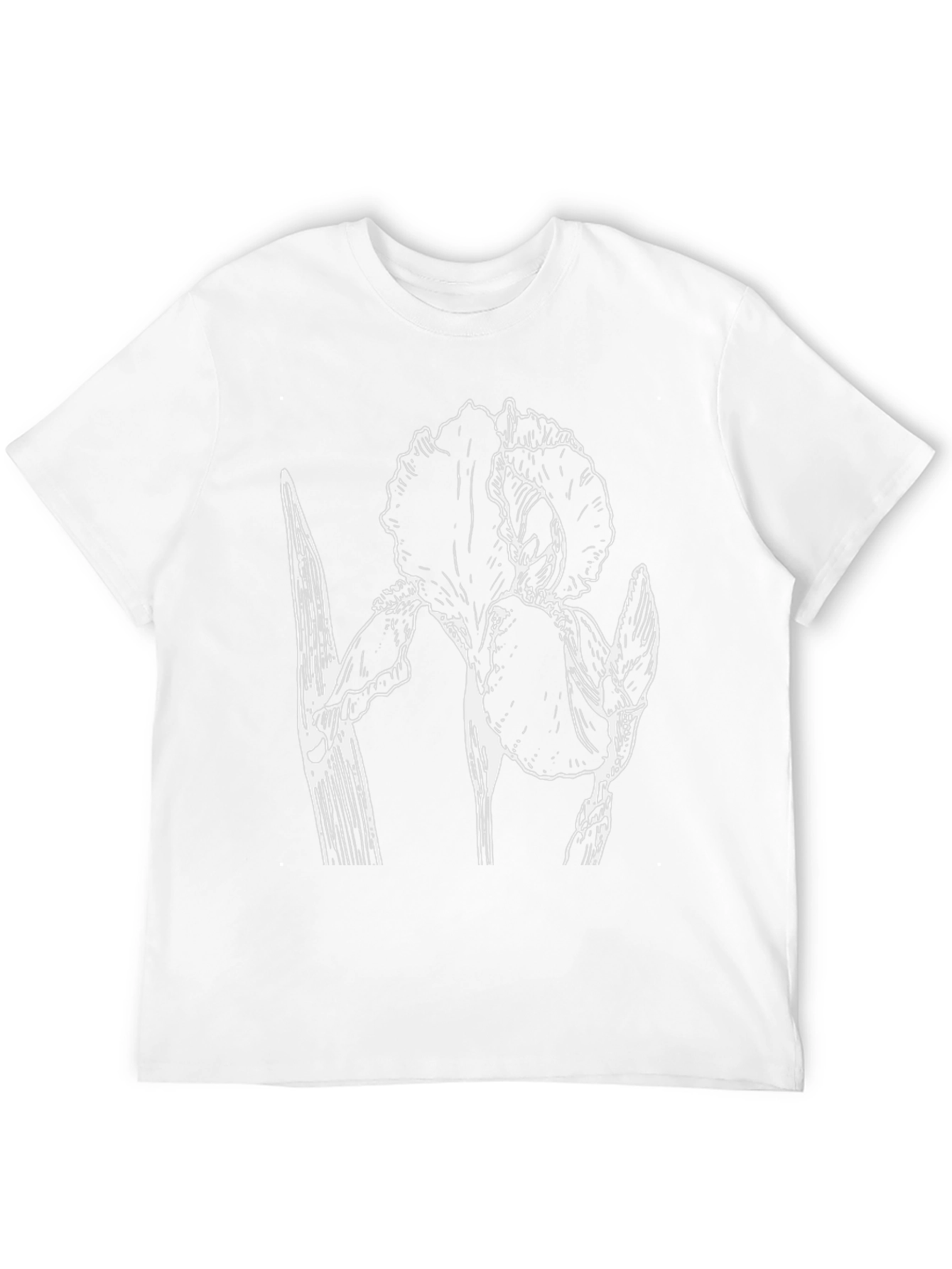 Black Floral Graphic Print Black Crew Neck T-Shirt view 12