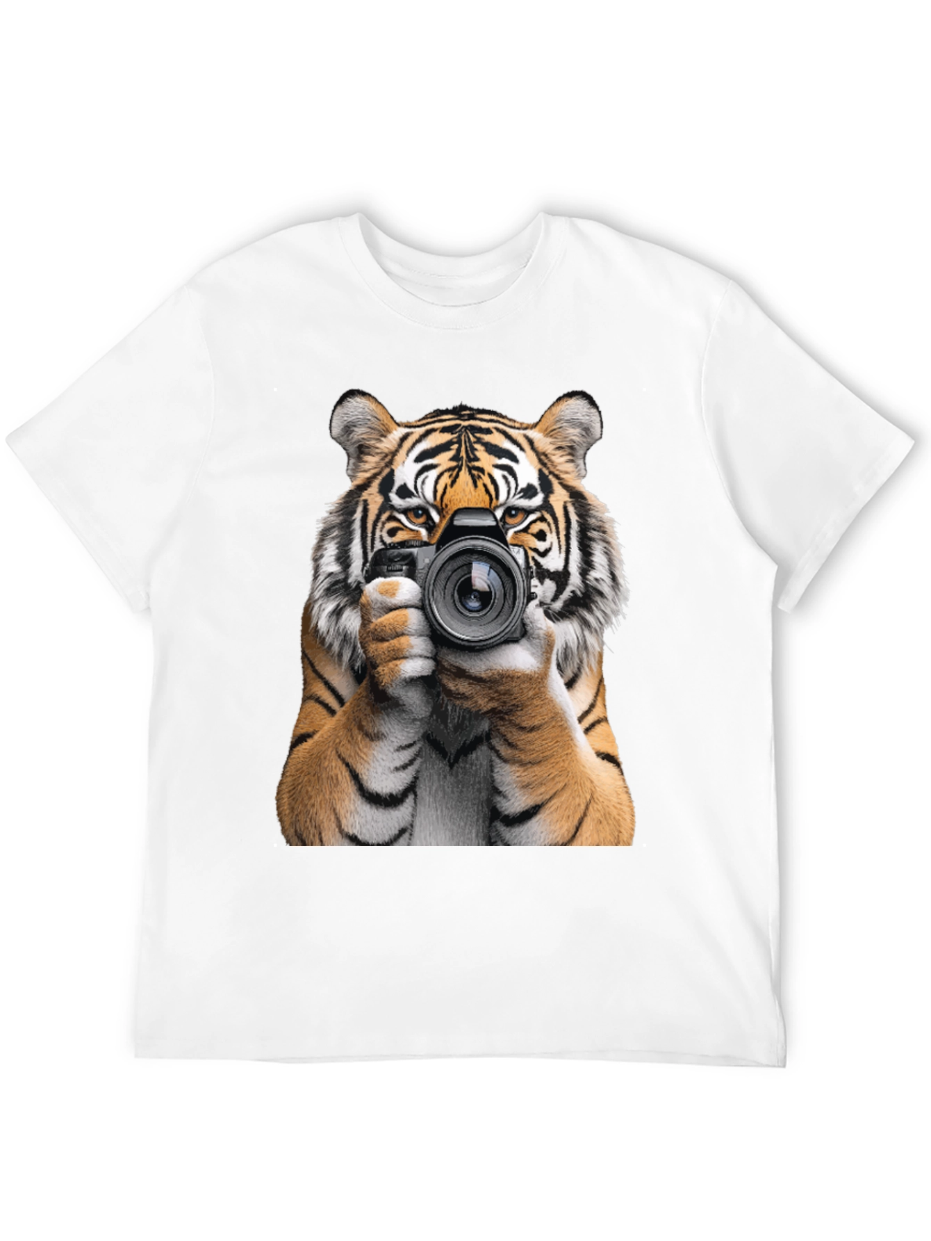 Black Tiger Photographer Graphic T-Shirt - Animal Lover Tee view 12