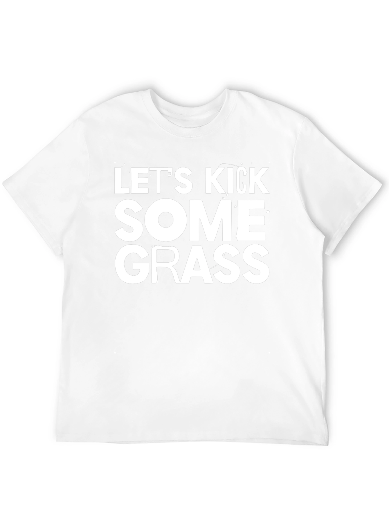 Black Let's Kick Some Grass Graphic Tee view 12