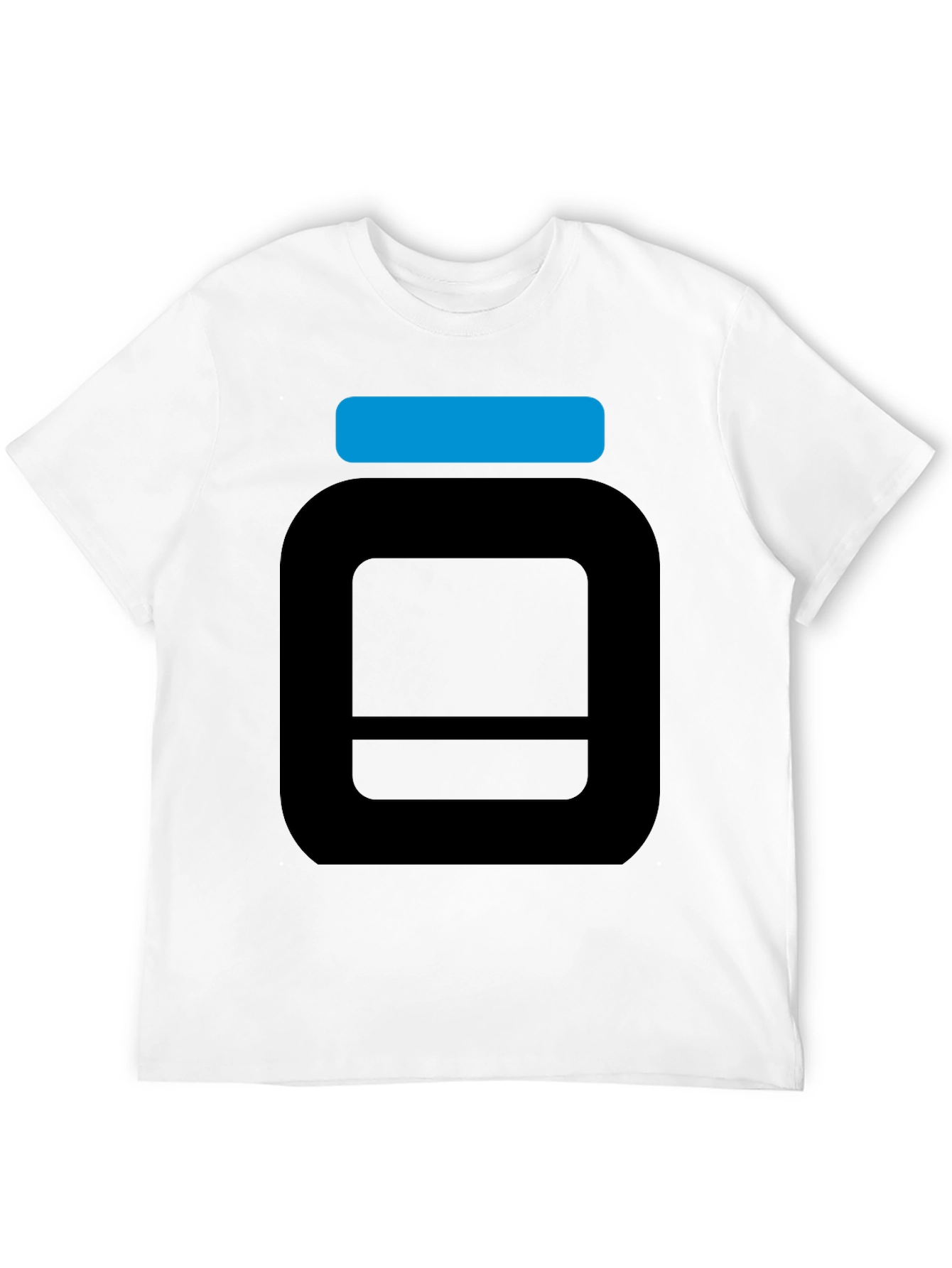 Black Bold Graphic Tee: Black T-Shirt with Abstract Design view 12