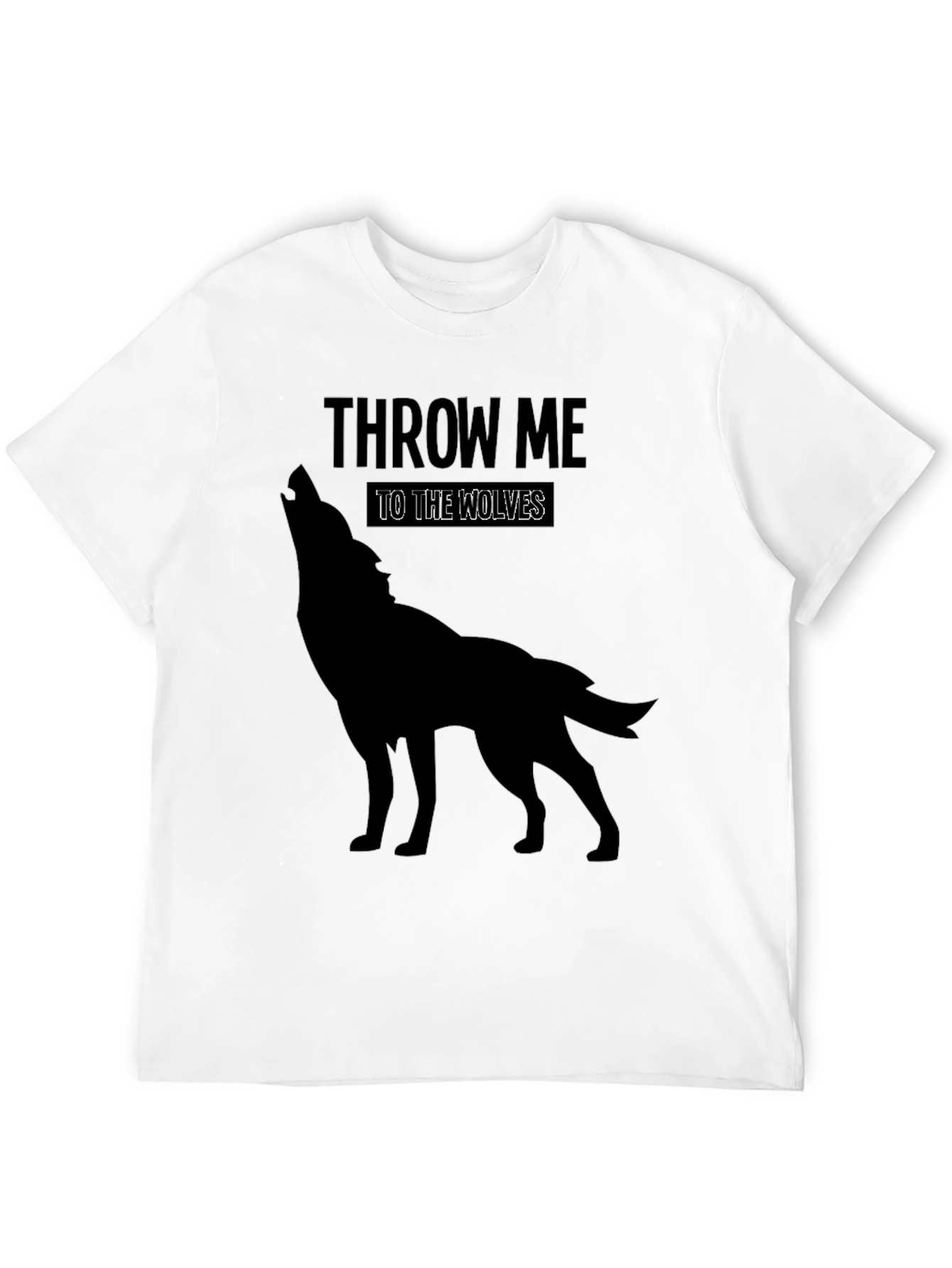 Black Throw Me to the Wolves Graphic T-Shirt view 12