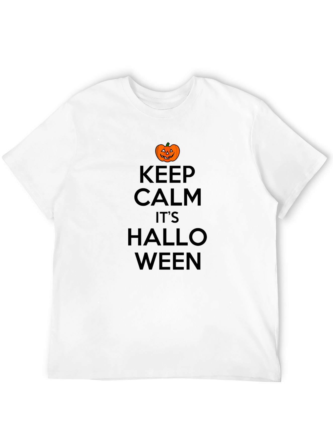 Black Keep Calm Halloween T-Shirt - Spooky Season Style view 12