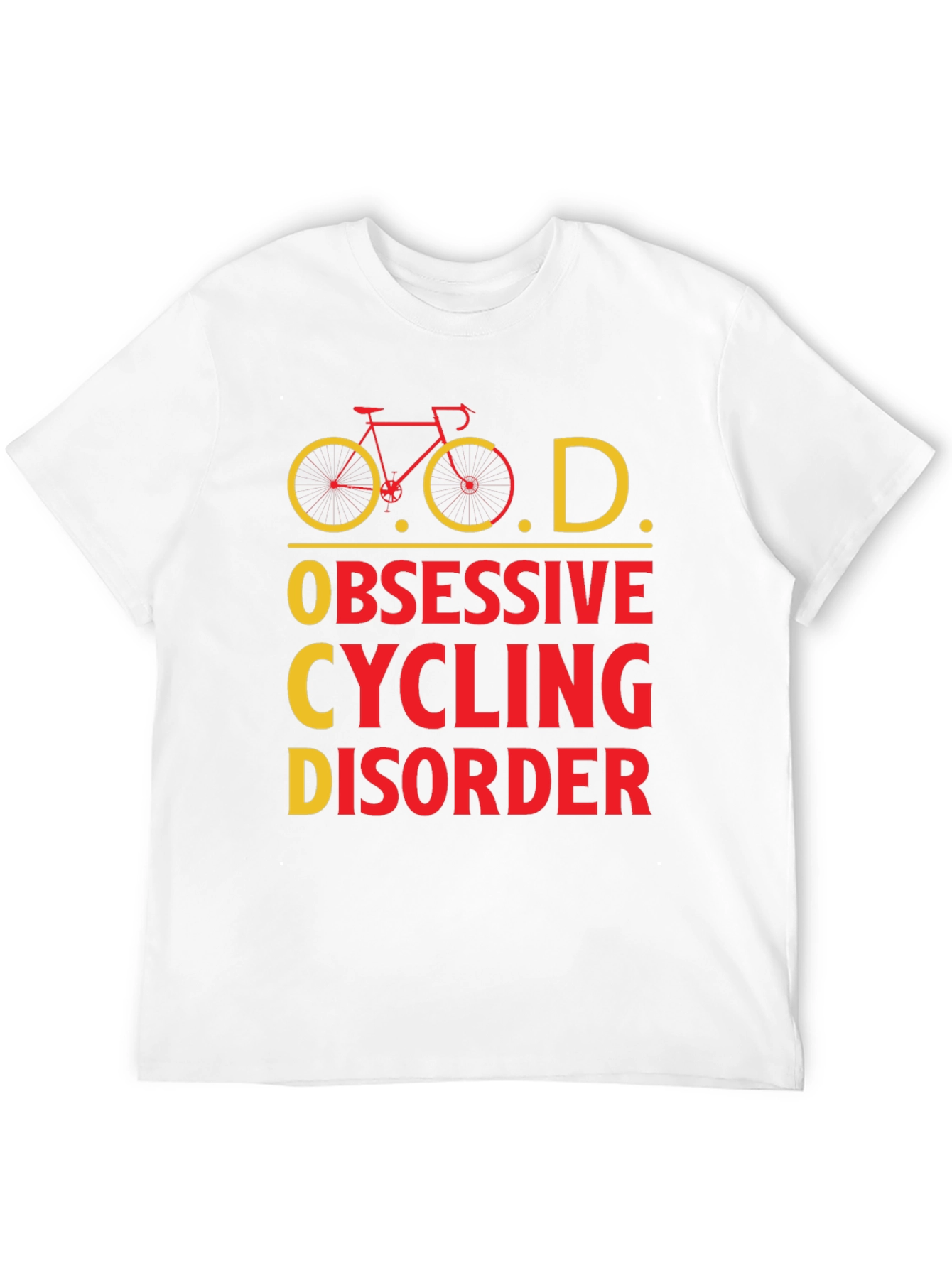 Black Obsessive Cycling Disorder Graphic Tee view 12