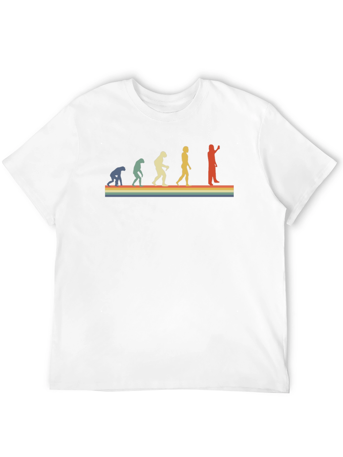 Black Evolution T-Shirt - Retro Style view 12