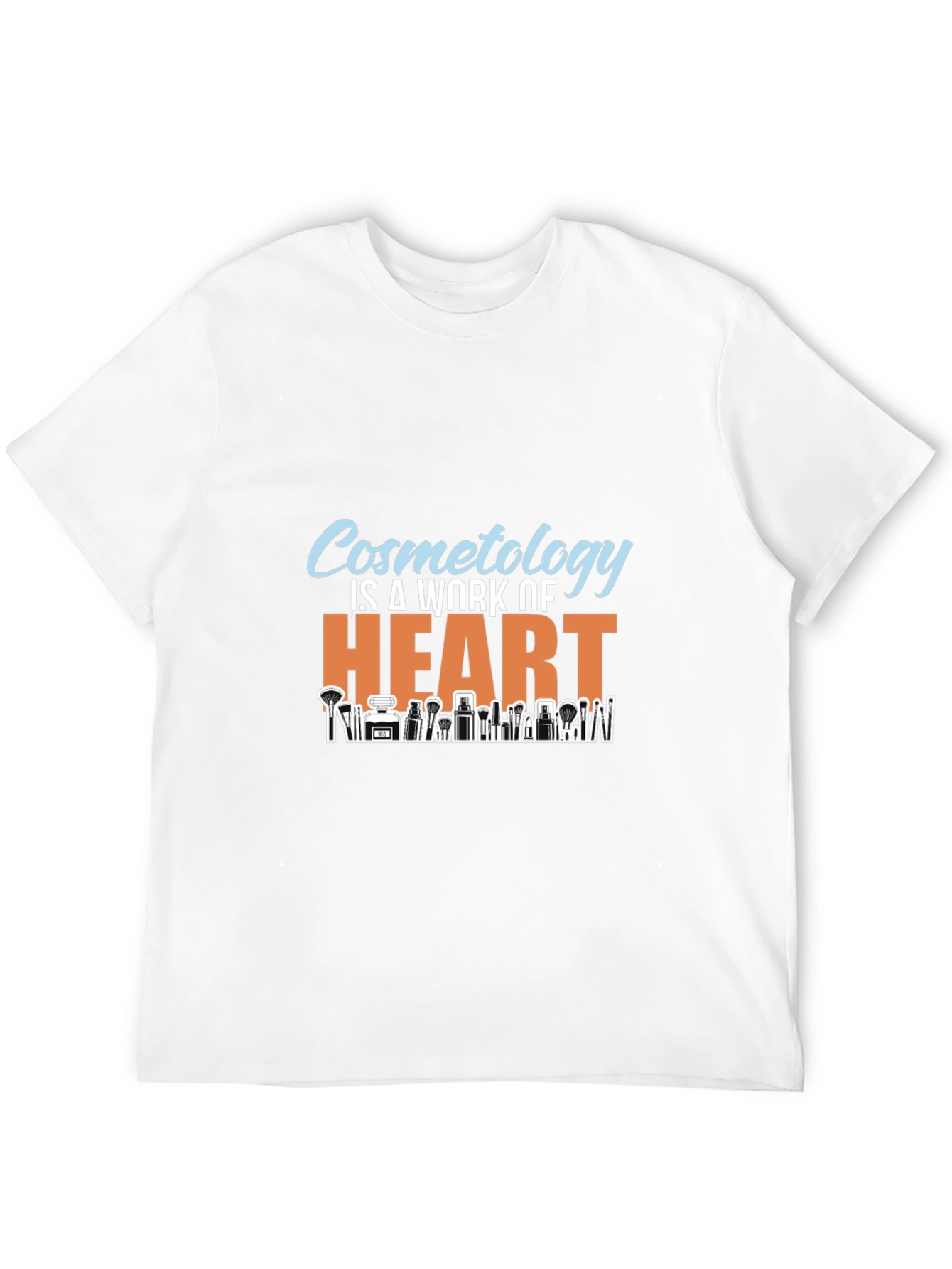 Black Cosmetology Is A Work Of Heart Black T-Shirt view 12