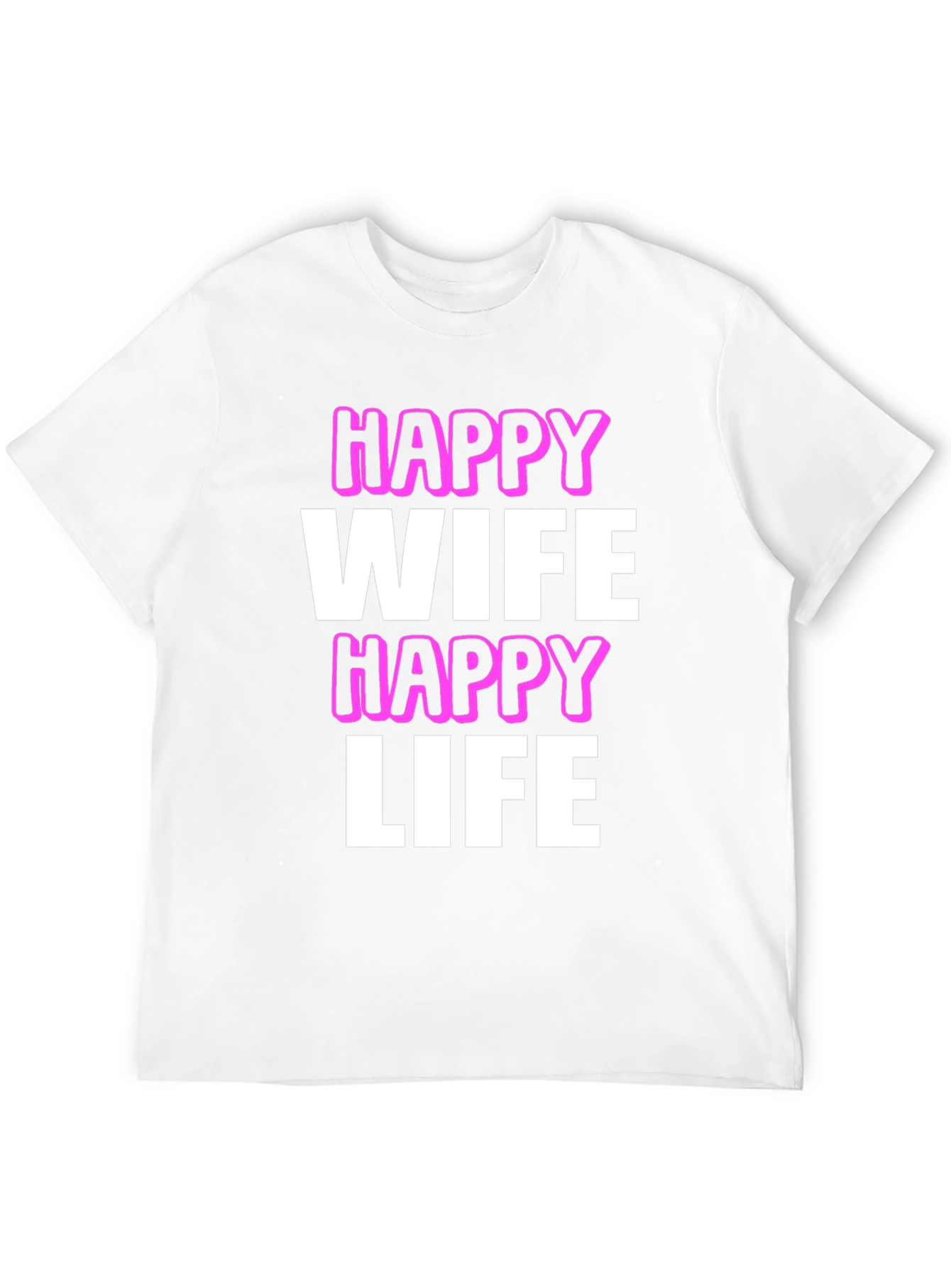 Black Happy Wife Happy Life Graphic Tee view 12