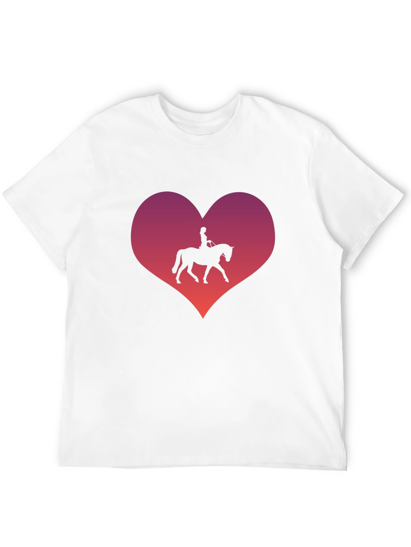 Black Equestrian Heart T-Shirt - Horse Lover's Gift view 12
