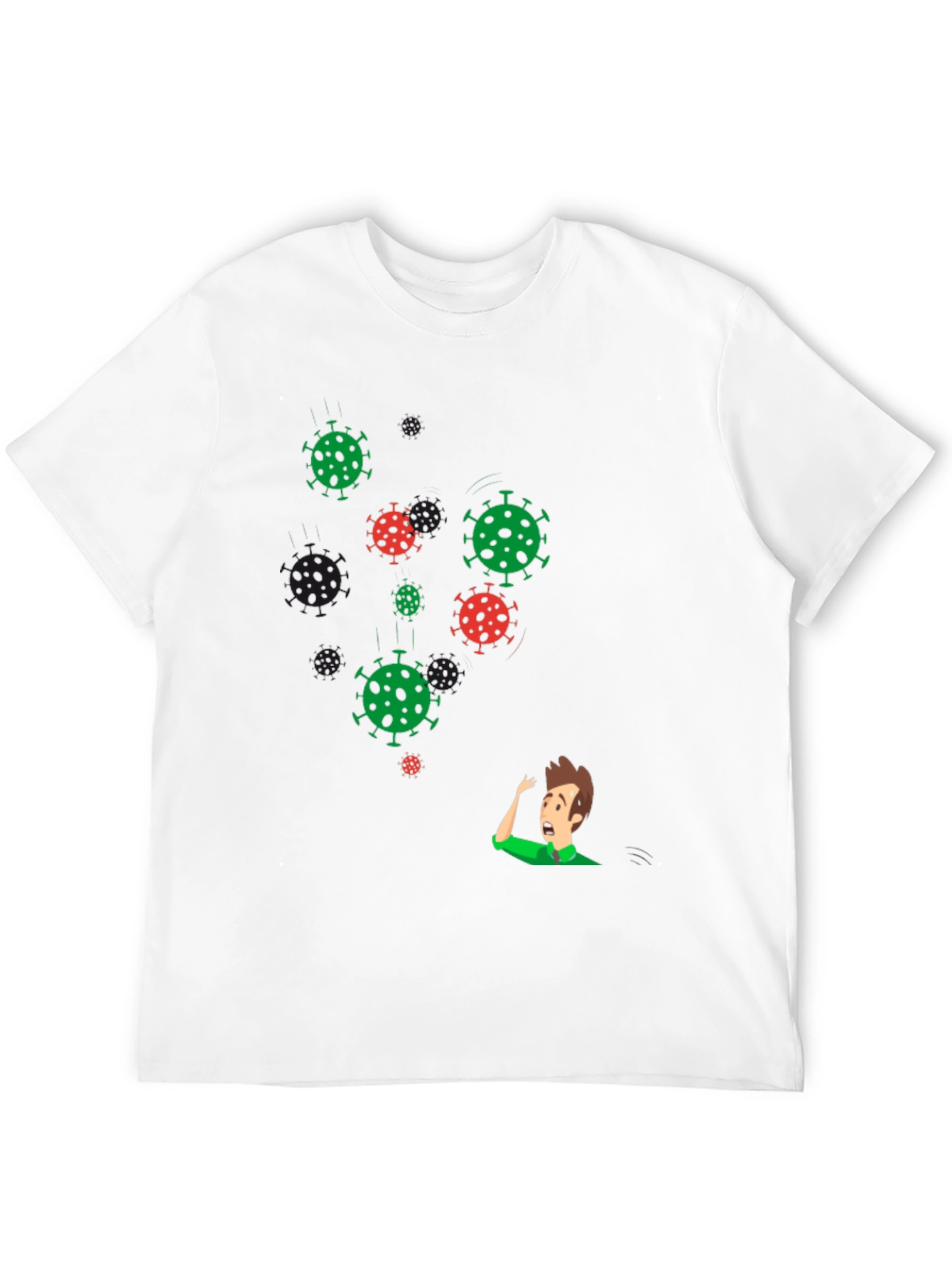 Black COVID Awareness Graphic Tee - Virus Humor view 12