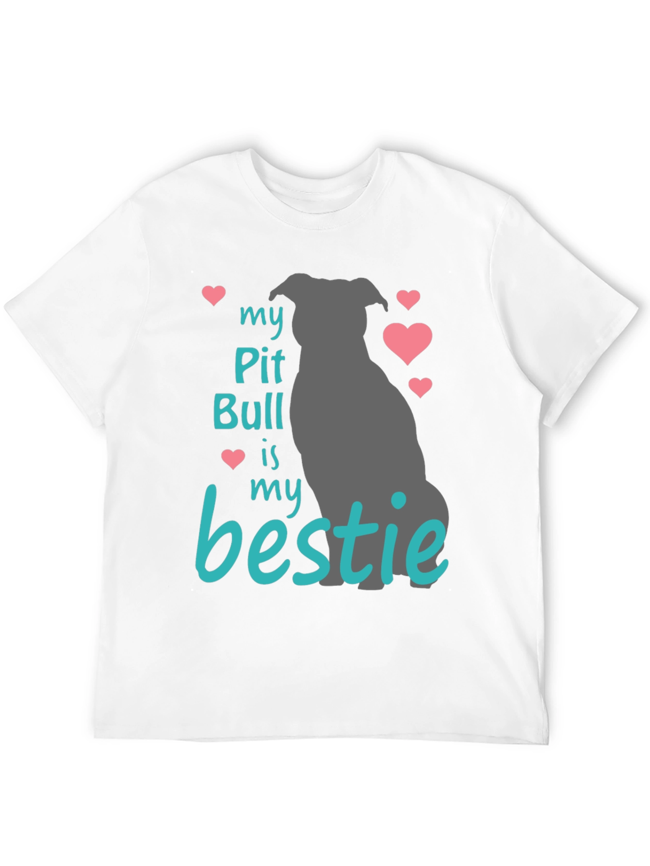 Black My Pit Bull Is My Bestie T-Shirt view 12