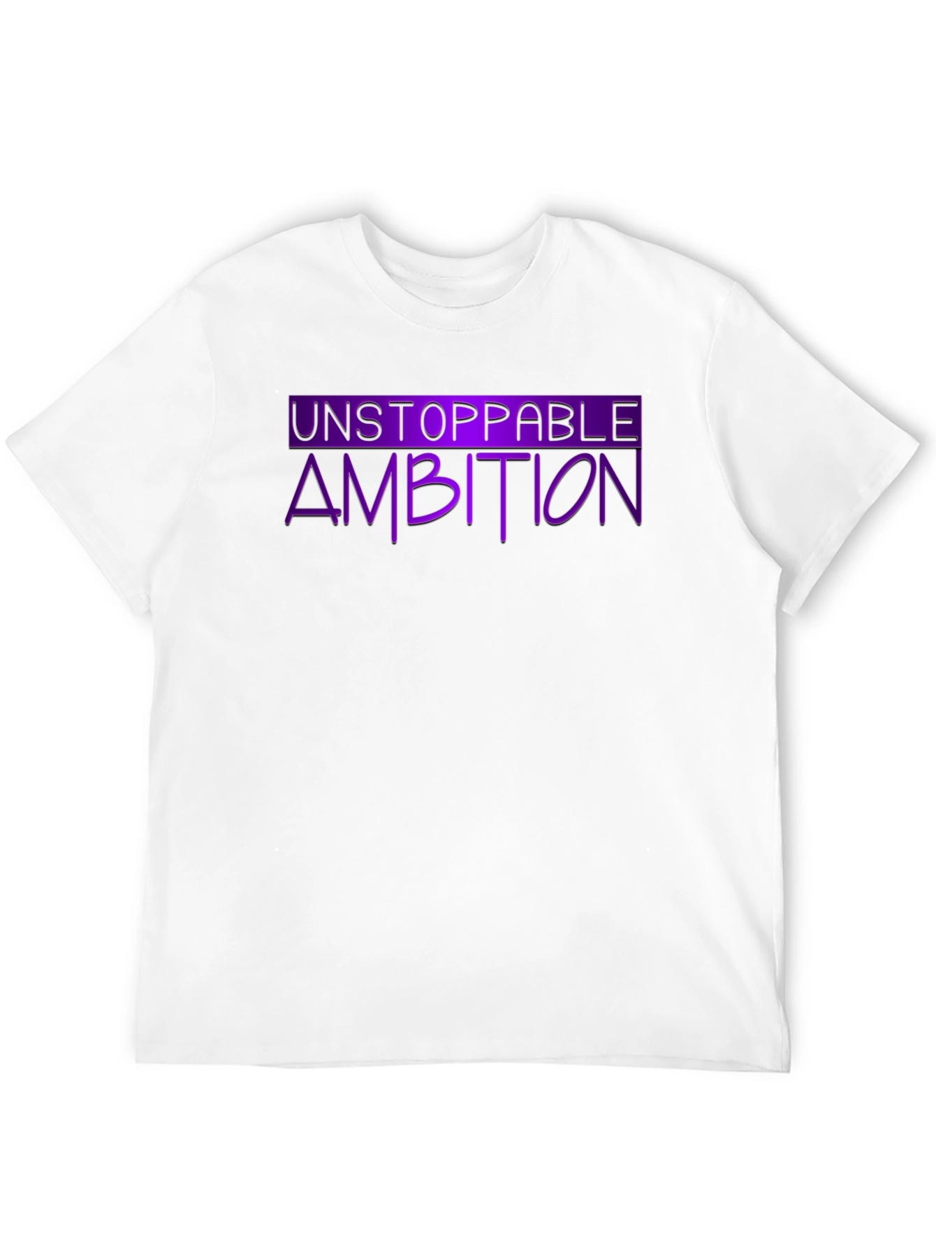 Black Unstoppable Ambition Graphic Tee view 12