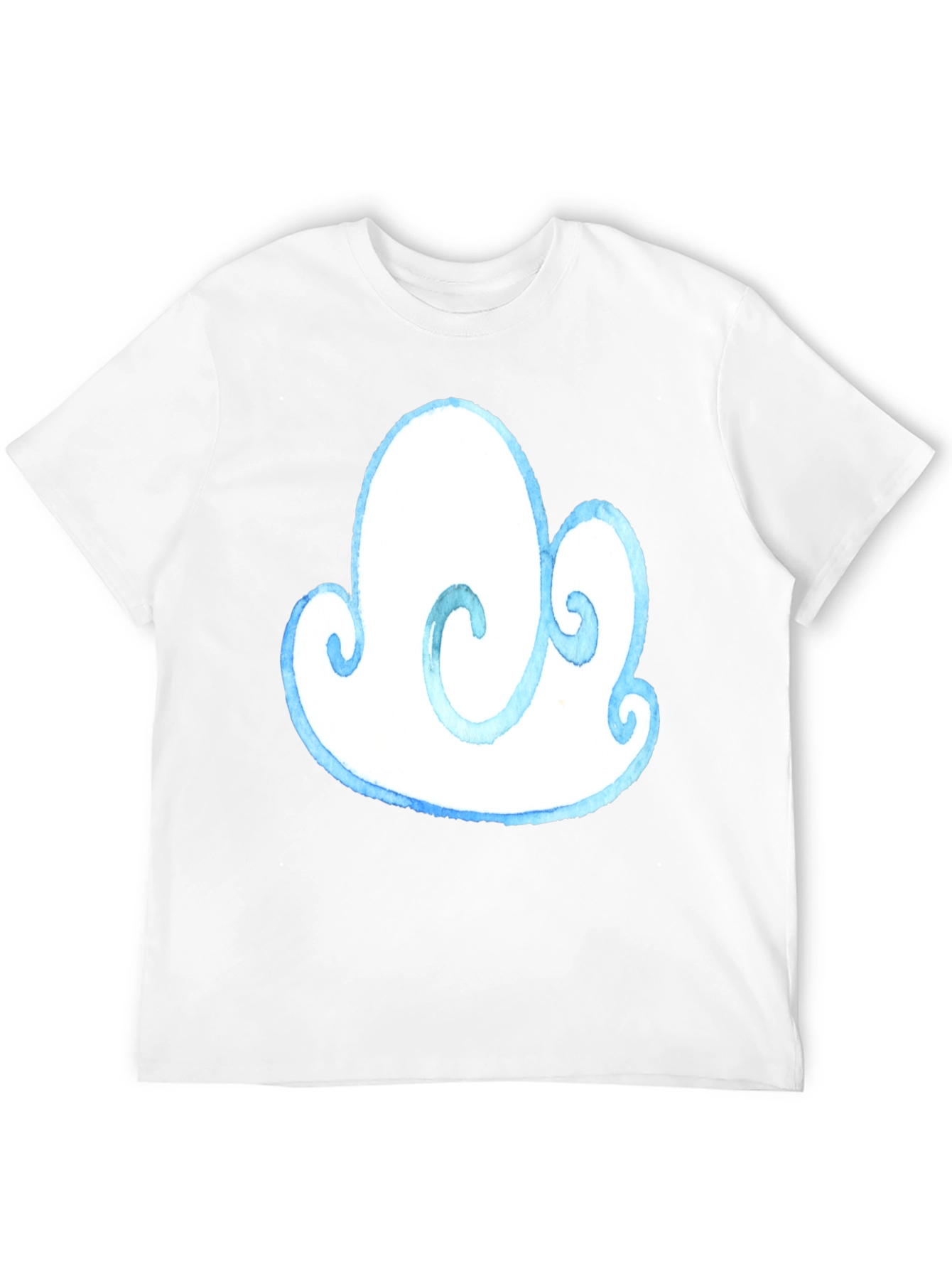 Black Cloud Graphic Tee - Black Cotton T-Shirt view 12