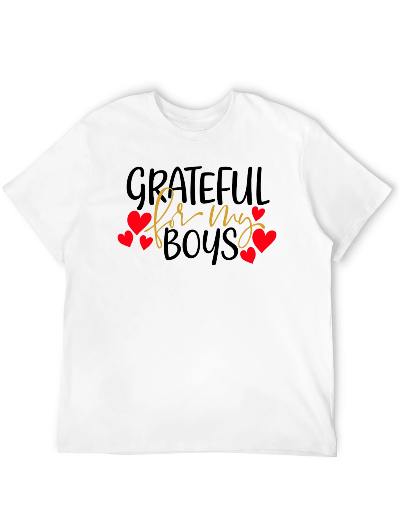 Black Grateful For My Boys T-Shirt -  Heart Accents view 12