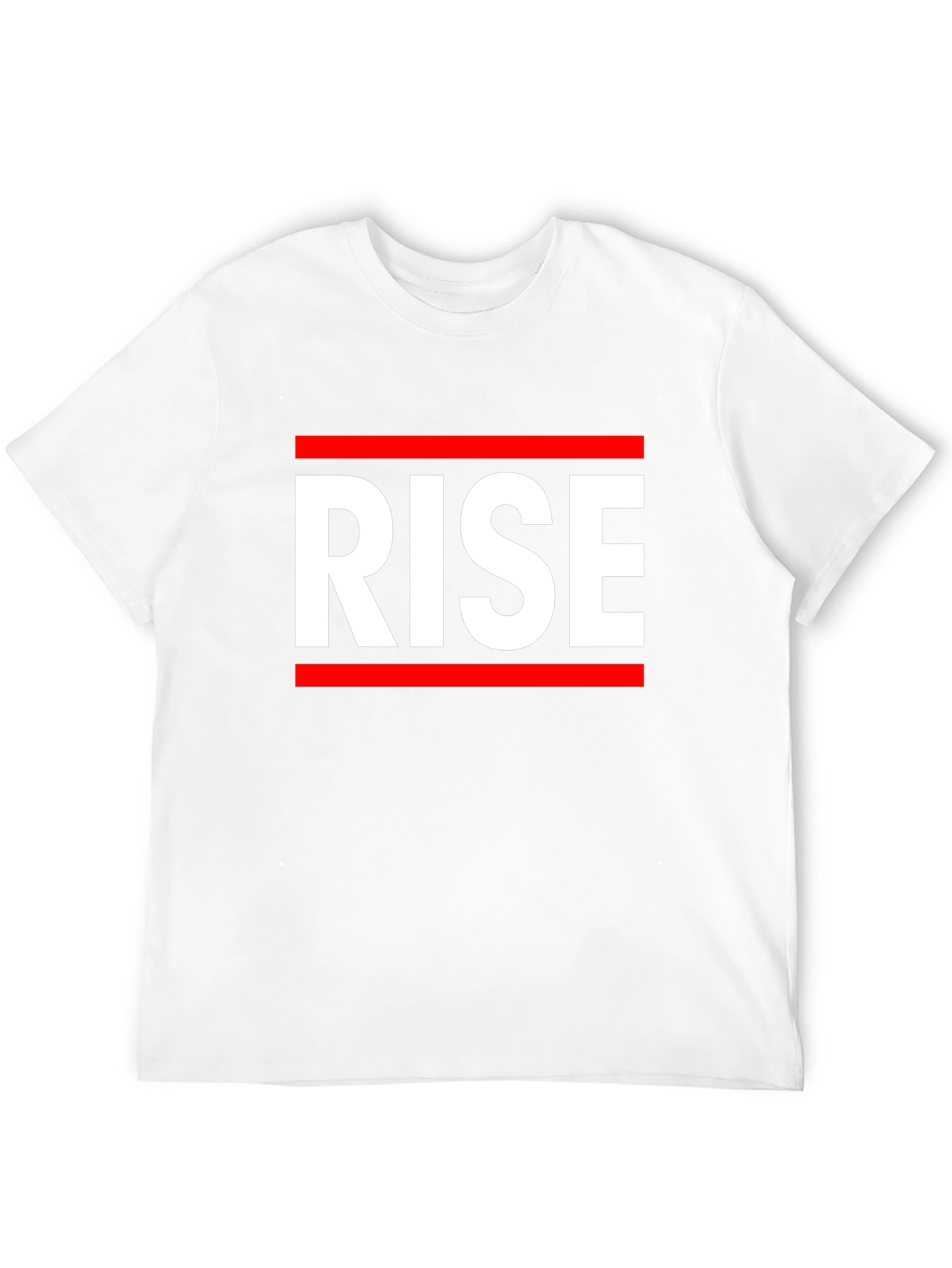 Black RISE Graphic Tee - Bold Statement T-Shirt view 12