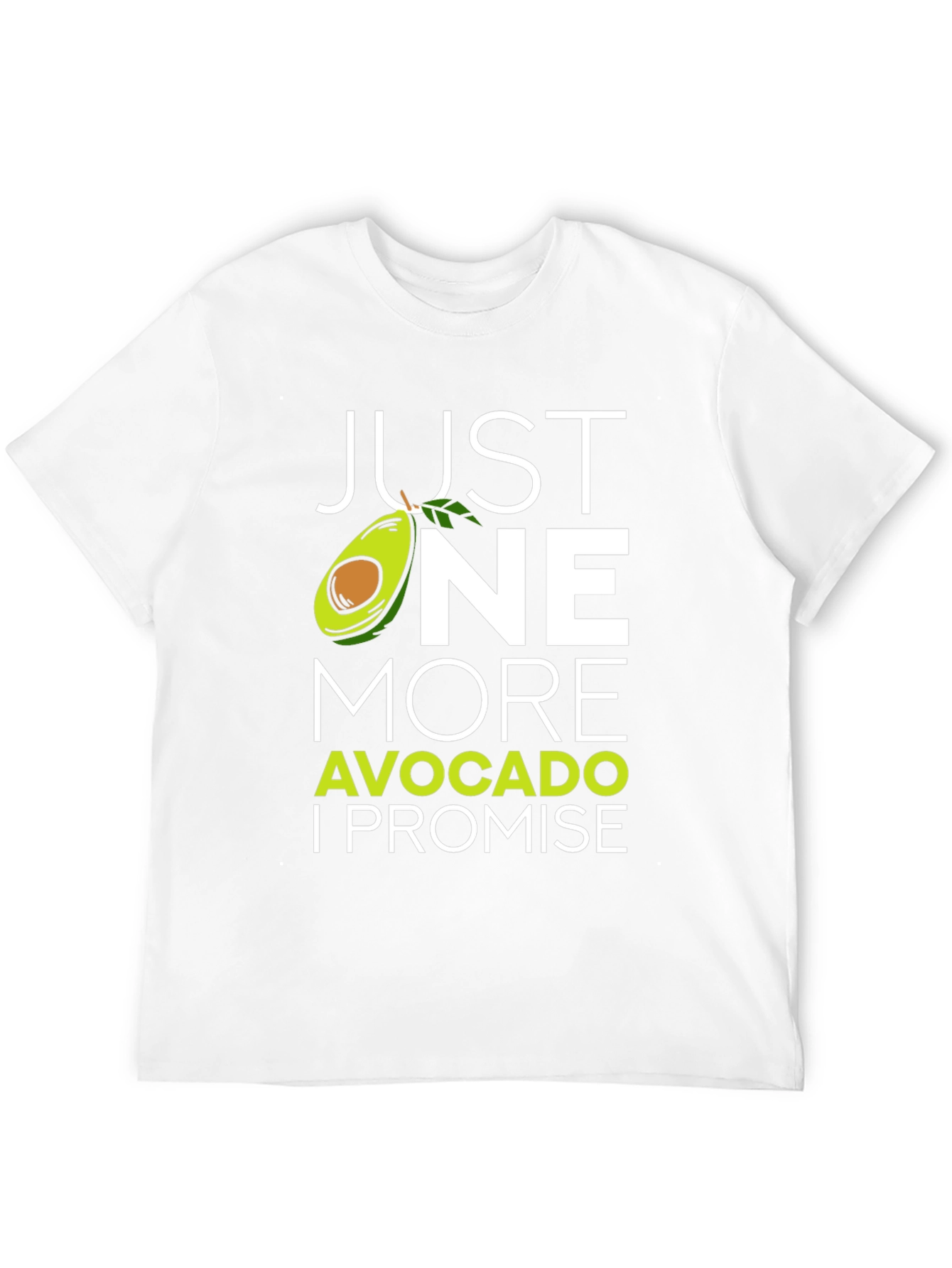 Black Just One More Avocado T-Shirt - Funny Foodie Tee view 12