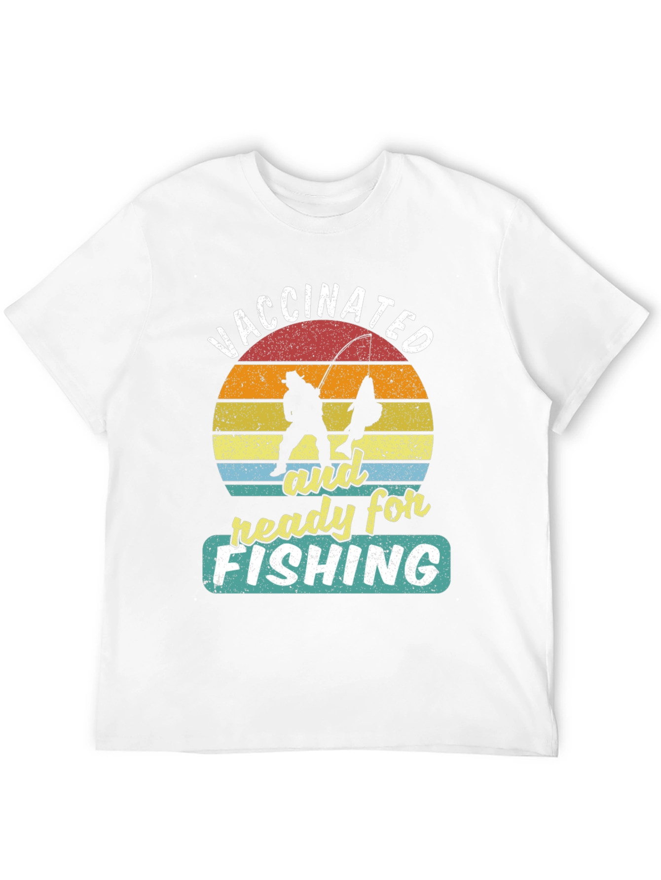 Black Vaccinated and Ready for Fishing T-Shirt view 12