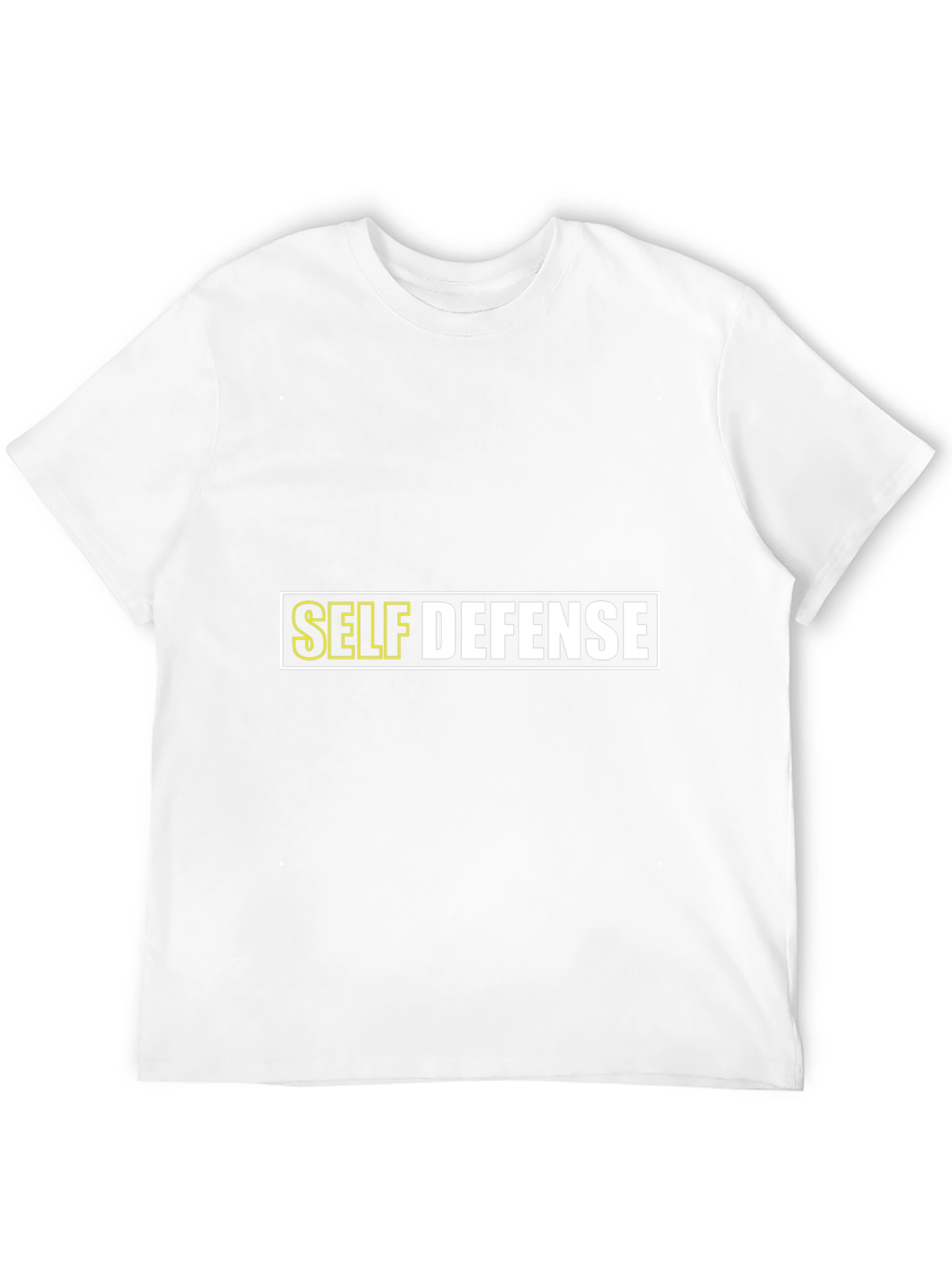 Black Self Defense Graphic T-Shirt - Black Cotton Tee view 12