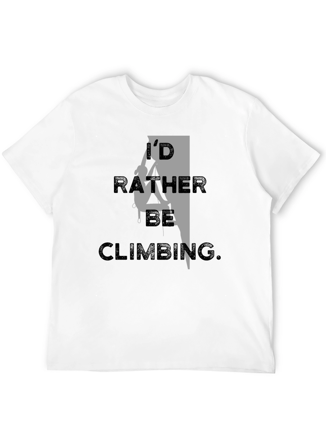 I'd Rather Be Climbing Black T-Shirt - 12