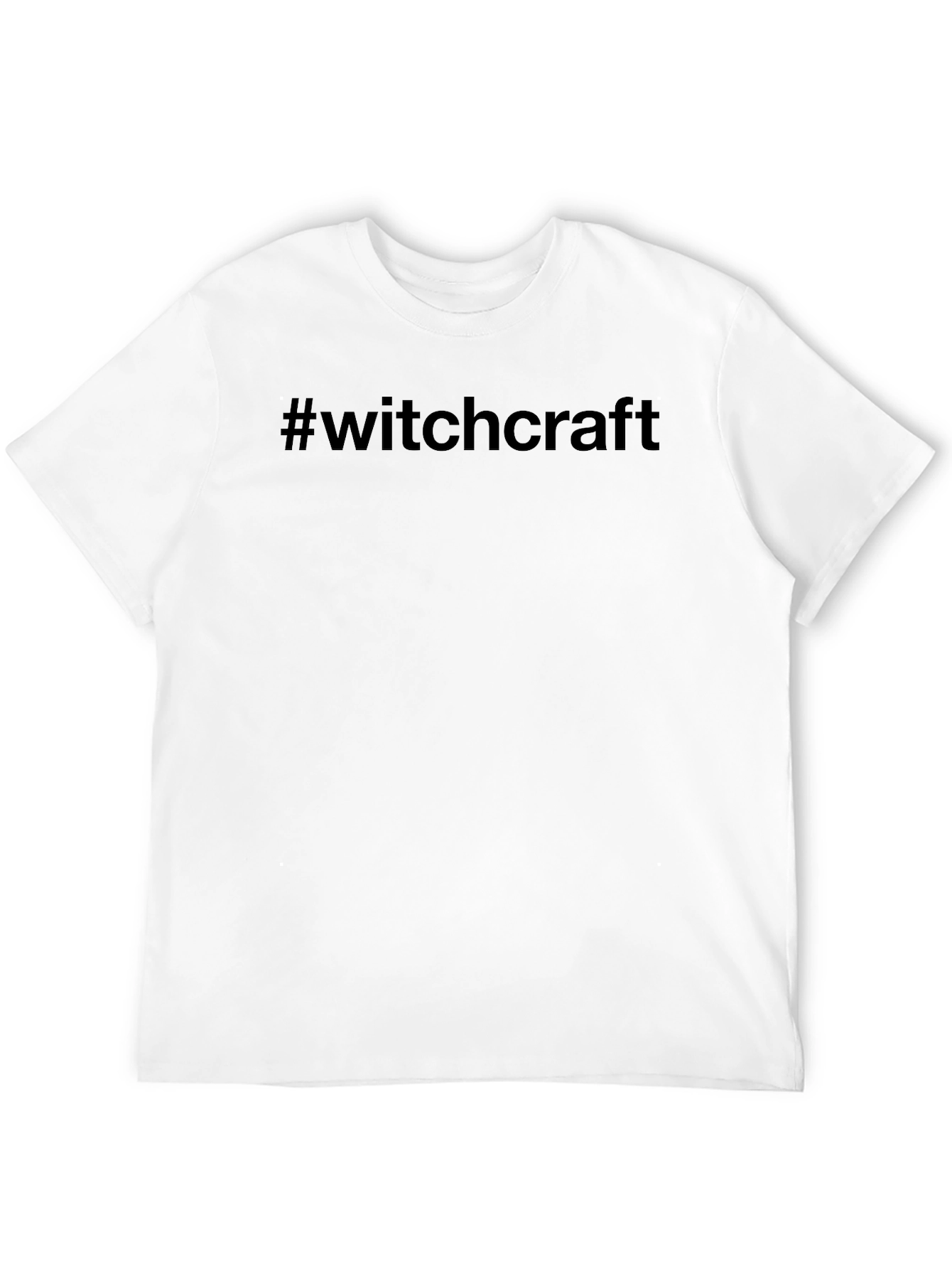 Black Witchcraft Hashtag Black T-Shirt view 12