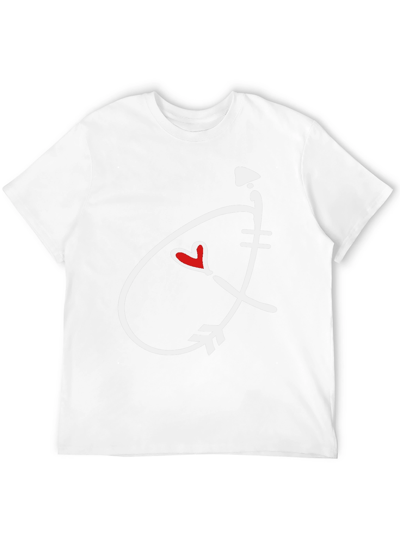 Black Heart Arrow Graphic Tee - Stylish Casual Shirt view 12