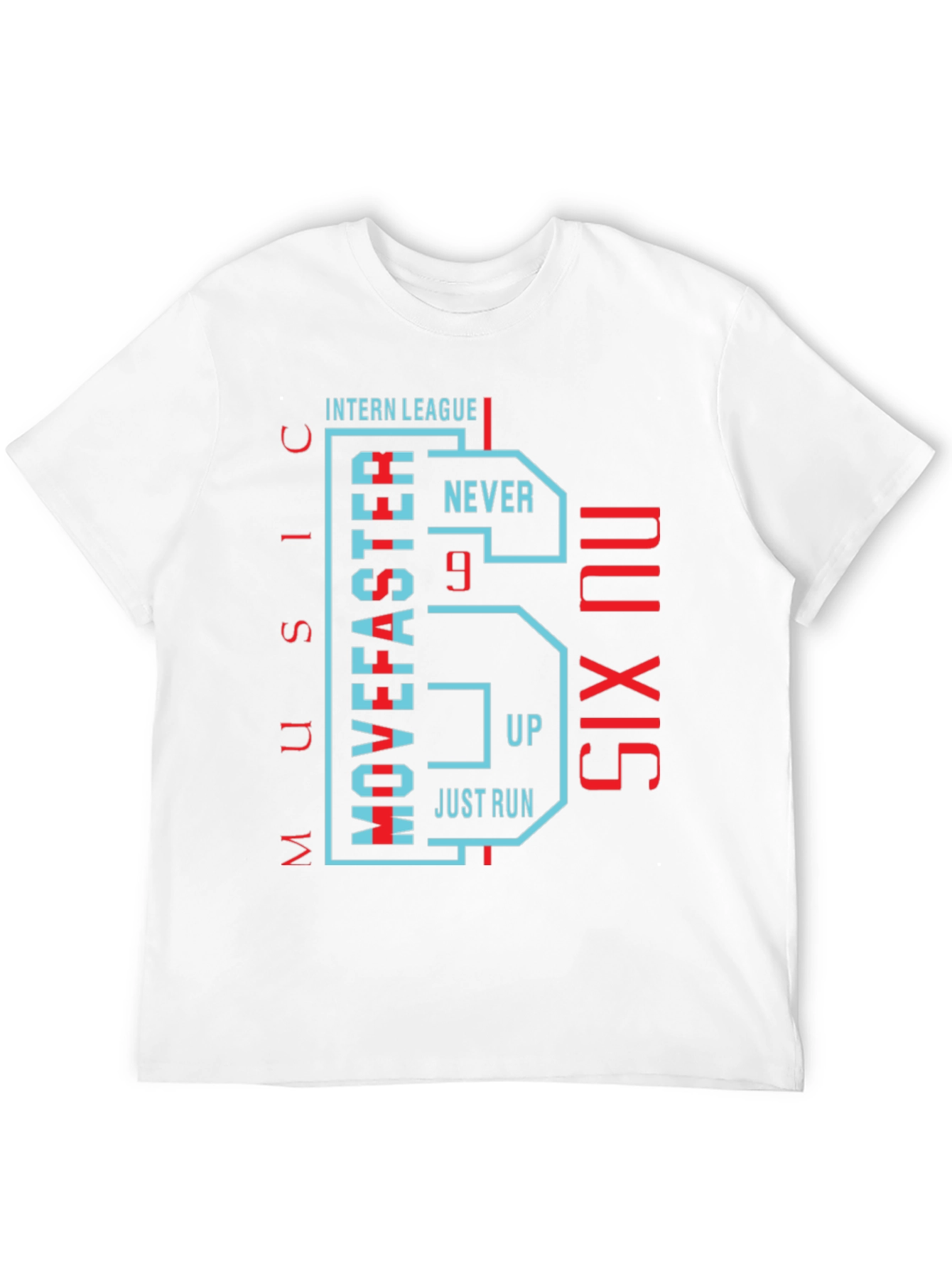 Black Men's Graphic Print Crew Neck T-Shirt view 12