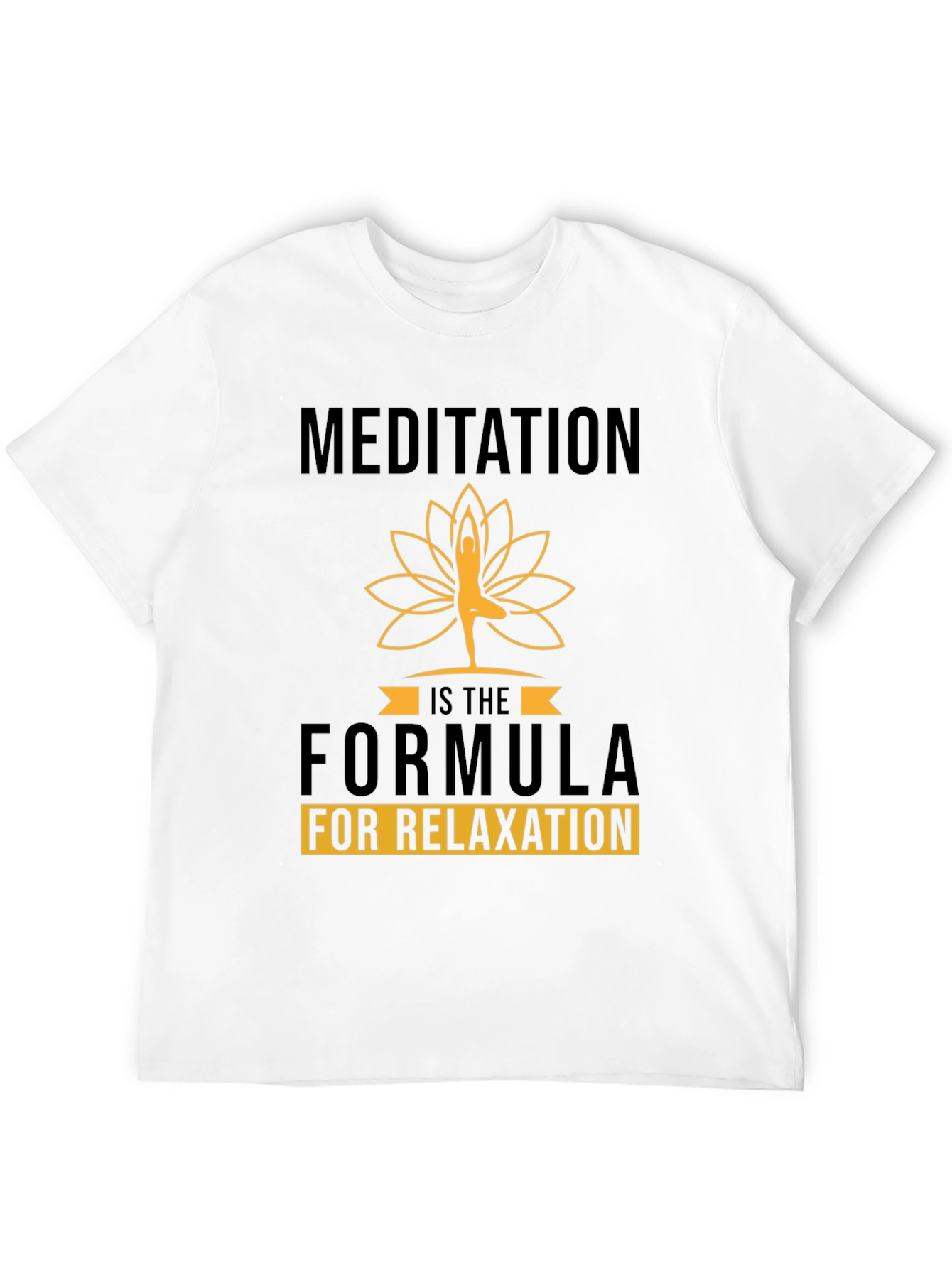 Black Meditation Formula Black Graphic Tee view 12