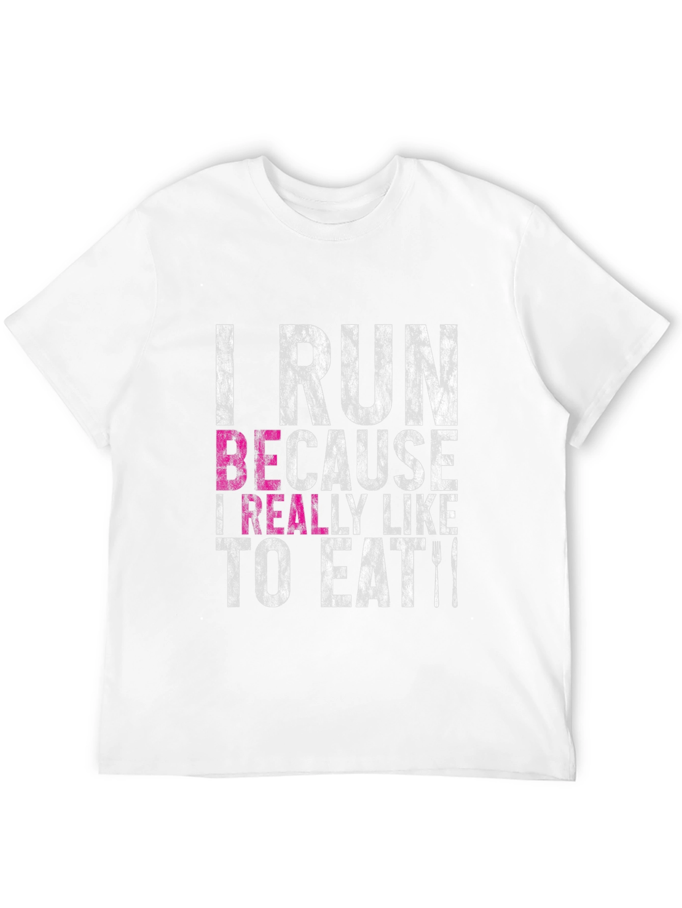 Black I Run Because I Like to Eat Funny T-Shirt view 12