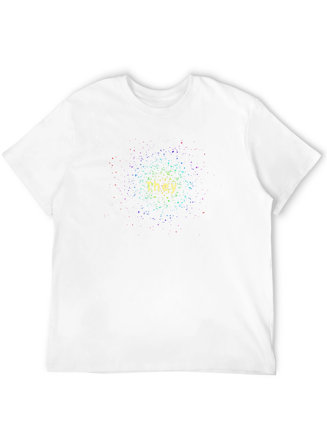 Black They Pronoun Galaxy T-Shirt - Black, Unisex view 12