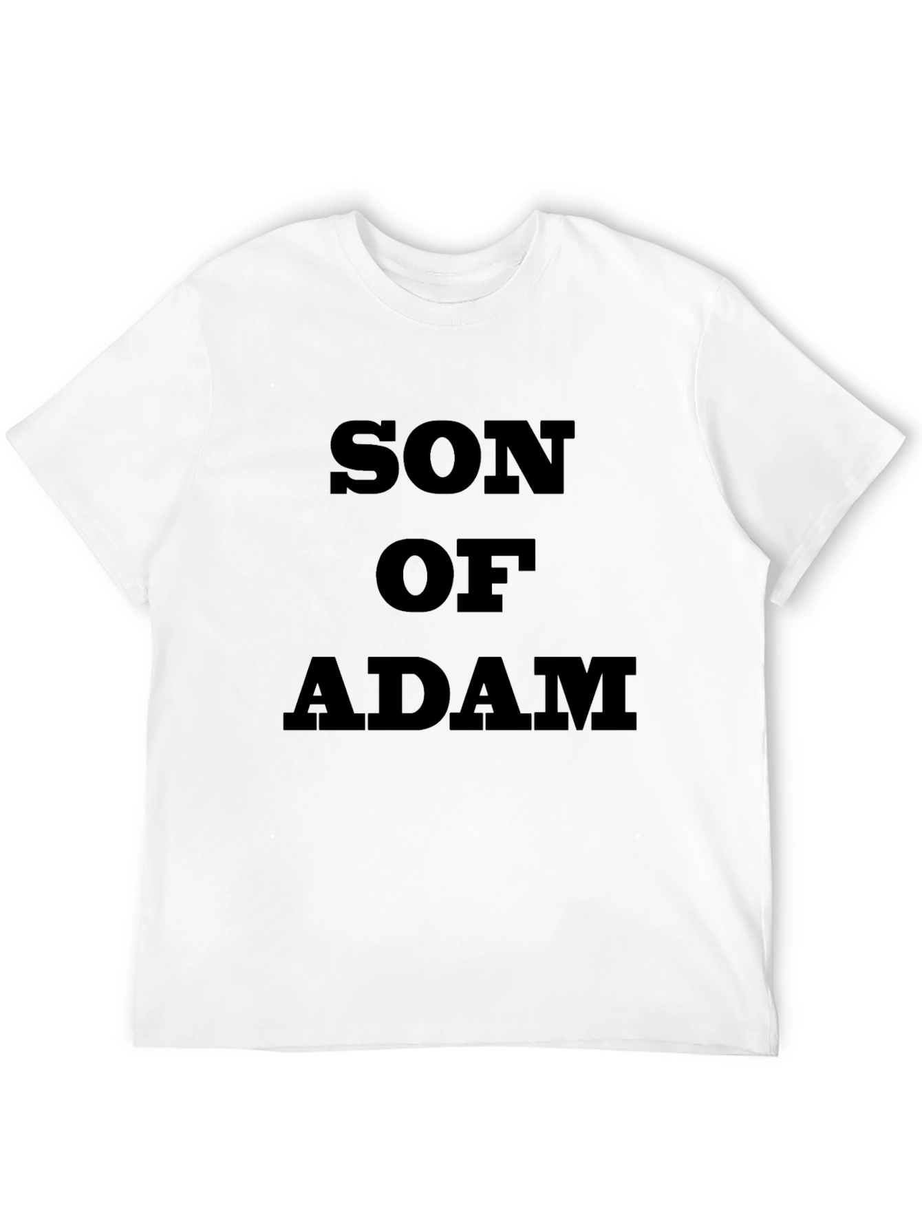 Black Son of Adam Graphic Tee - Bold Statement Shirt view 12