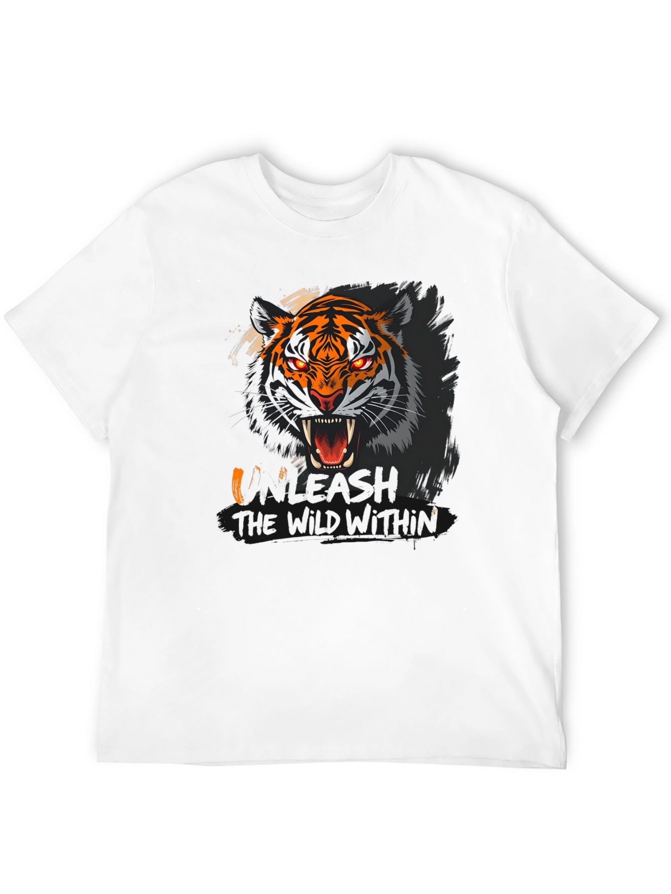 Black Unleash the Wild Within Graphic T-Shirt view 12