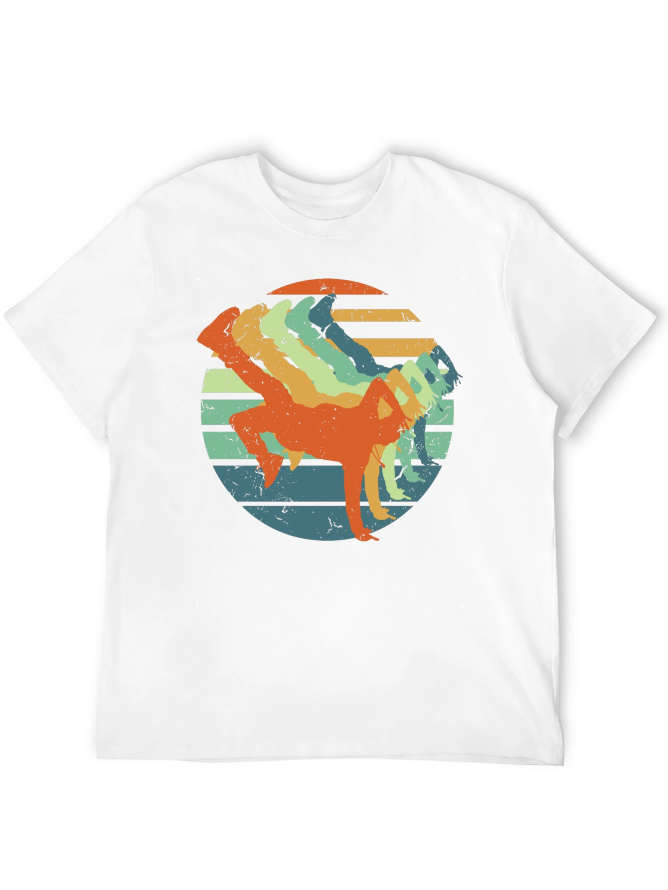 Black Retro Breakdancer T-Shirt - Vintage Style view 12