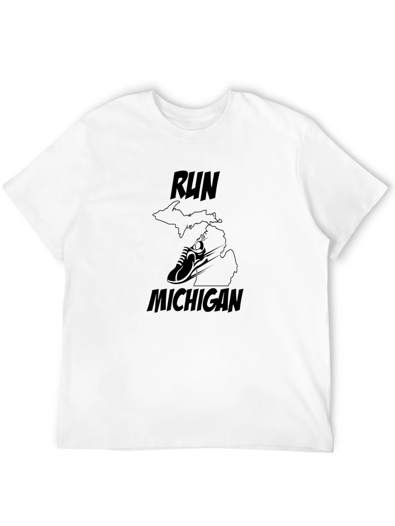 Black Run Michigan Graphic Tee - Black view 12