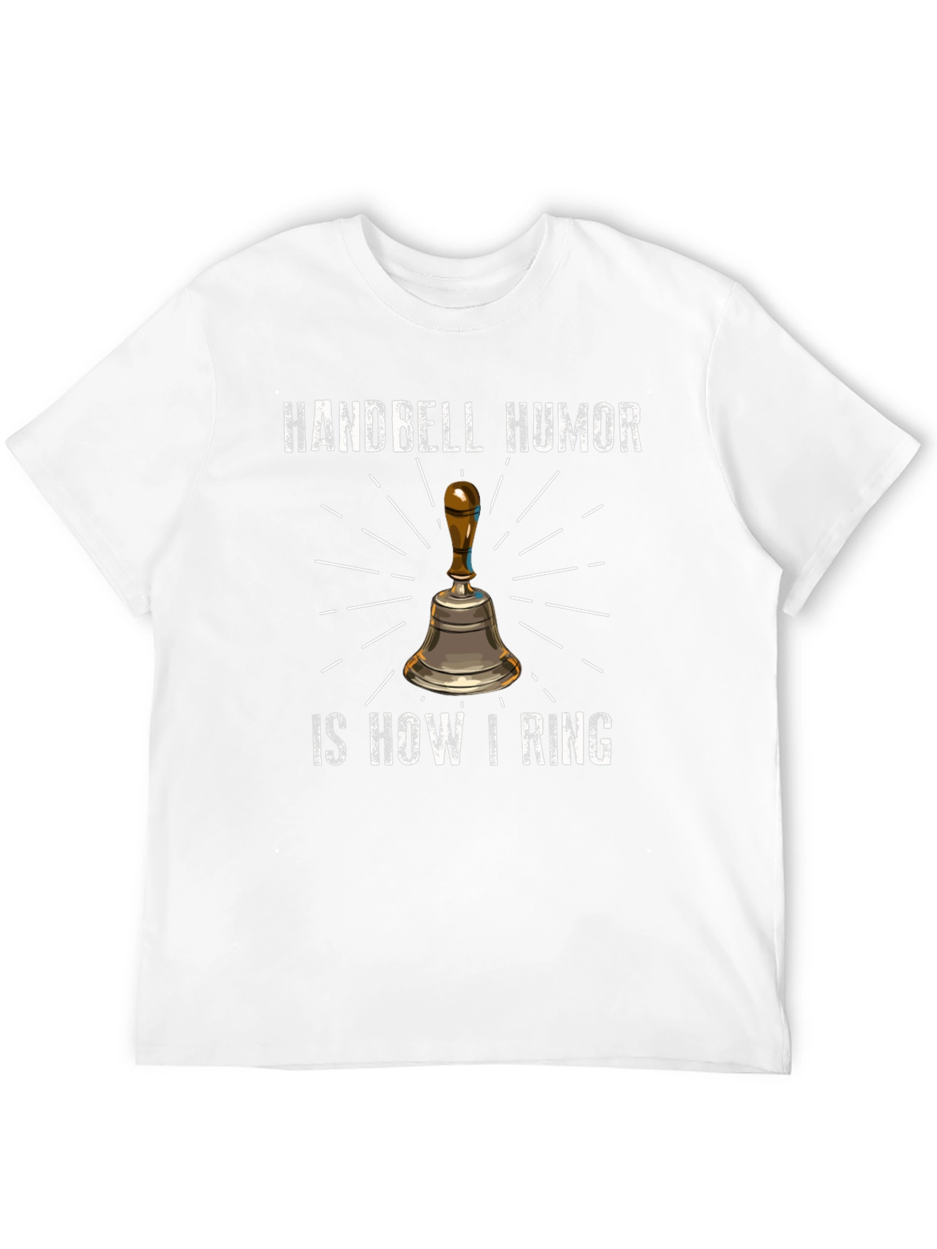 Black Handbell Humor T-Shirt Funny Musician Joke Tee view 12