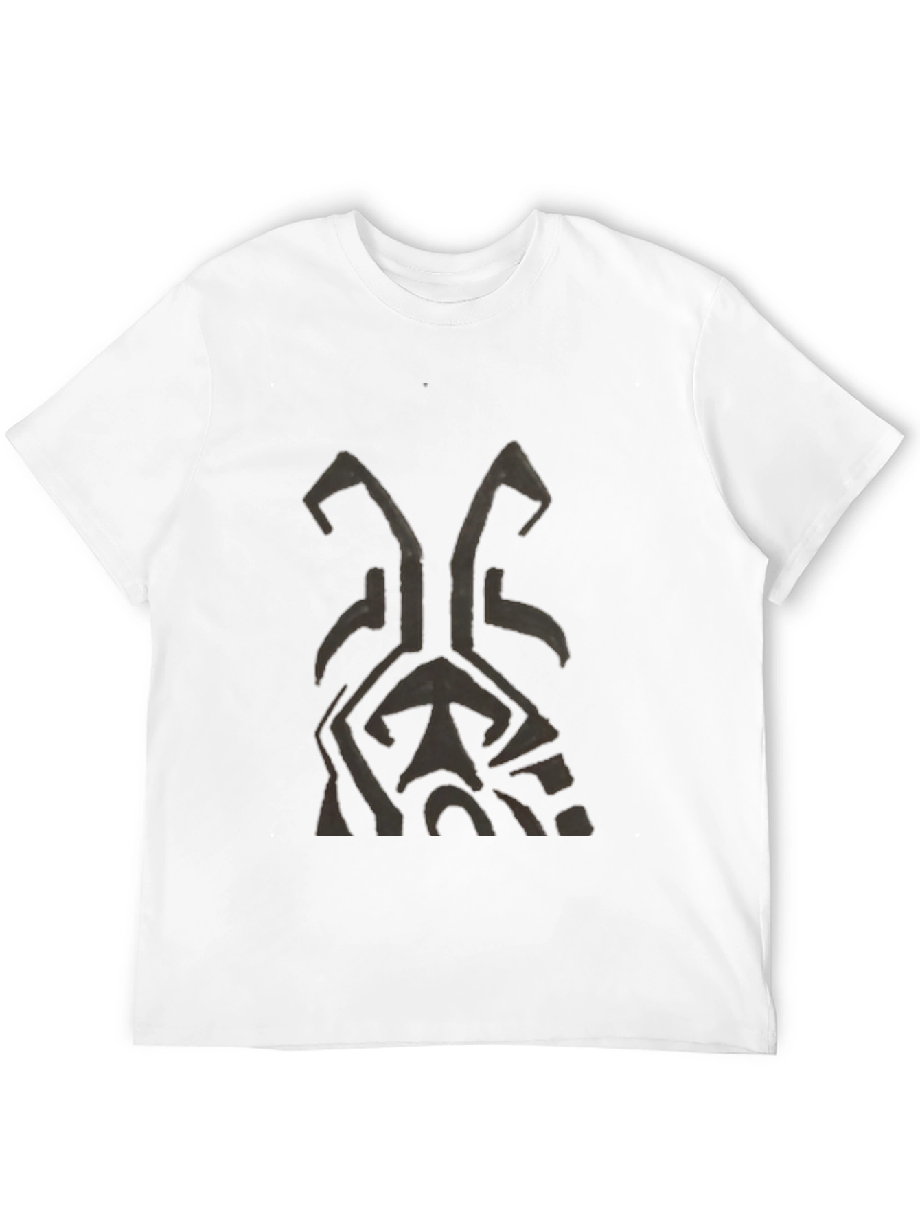 Black Abstract Graphic Black T-Shirt view 12