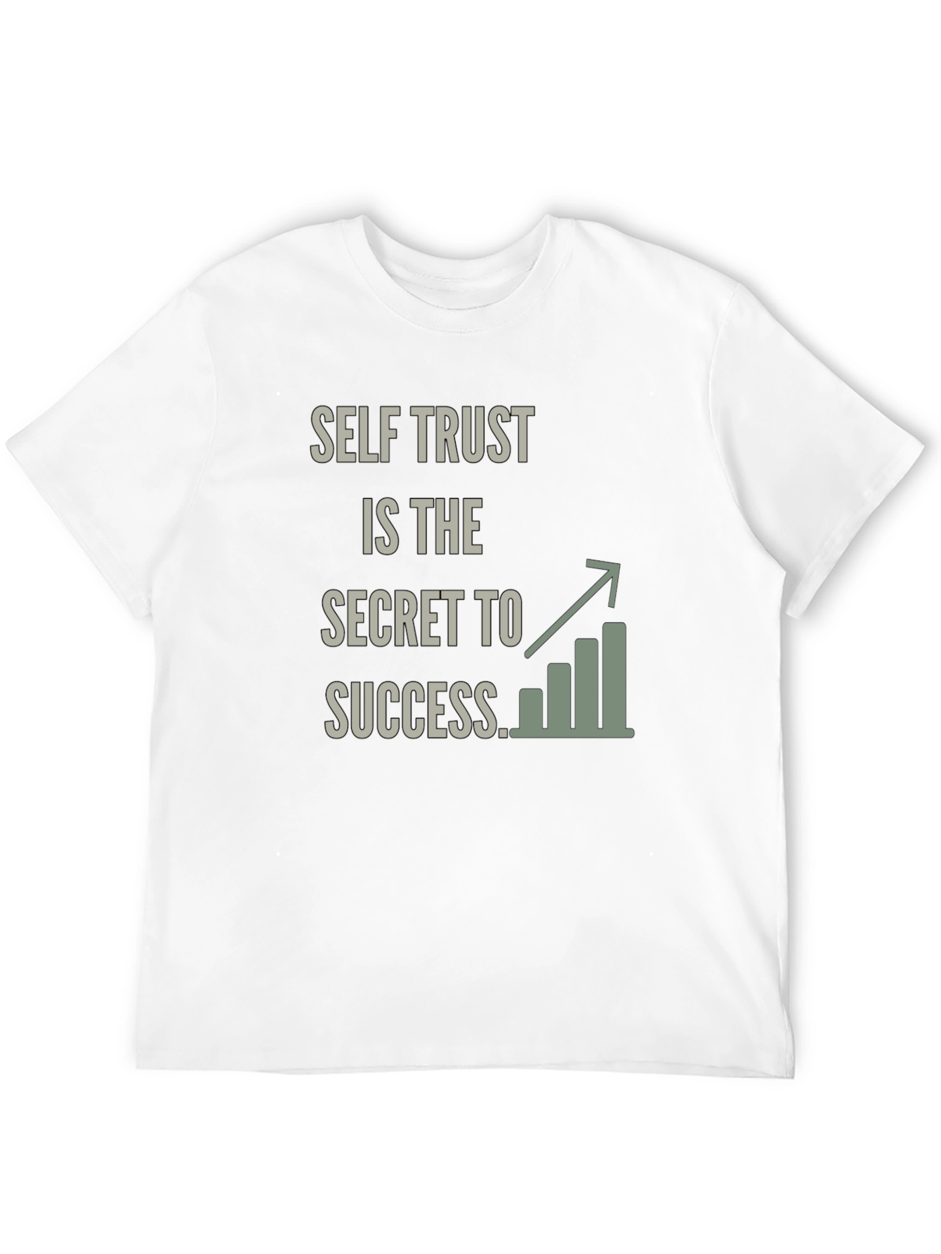 Black Self Trust Success Graphic T-Shirt view 12