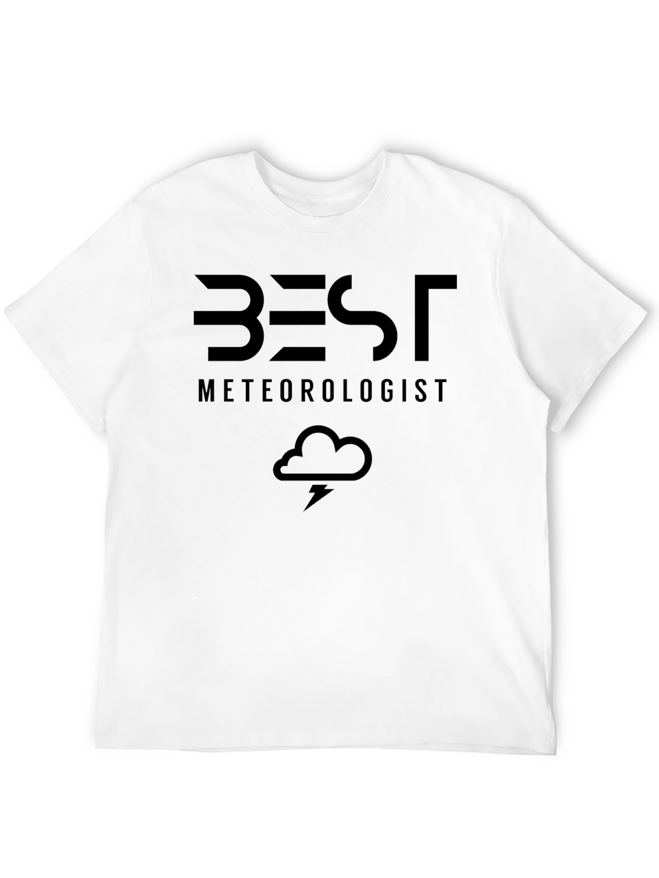 Black Best Meteorologist Black T-Shirt Weather Science Gift view 12