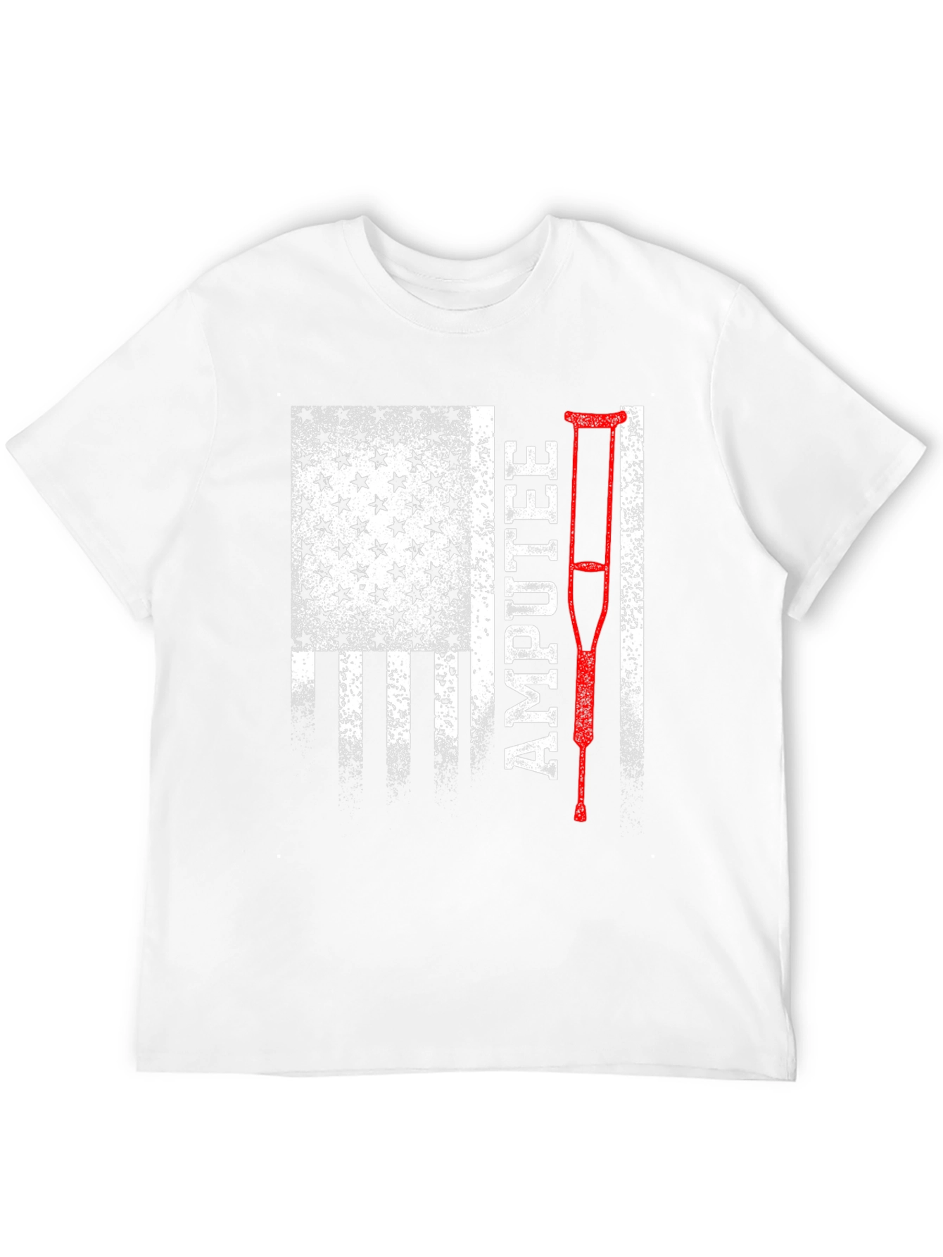 Black Amputee USA Flag Patriotic T-Shirt view 12