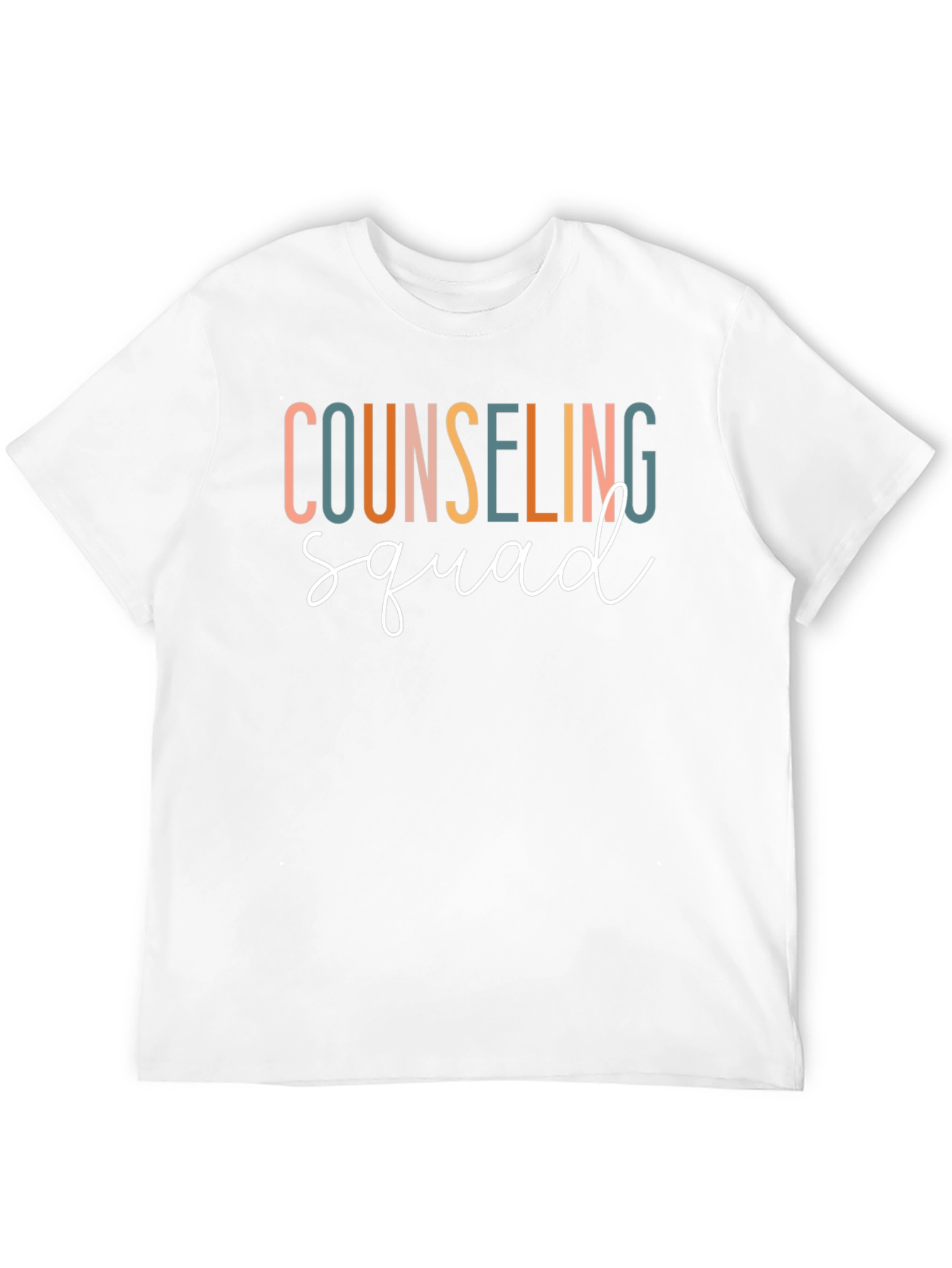 Black Counseling Squad Graphic Tee - Black Cotton T-Shirt view 12