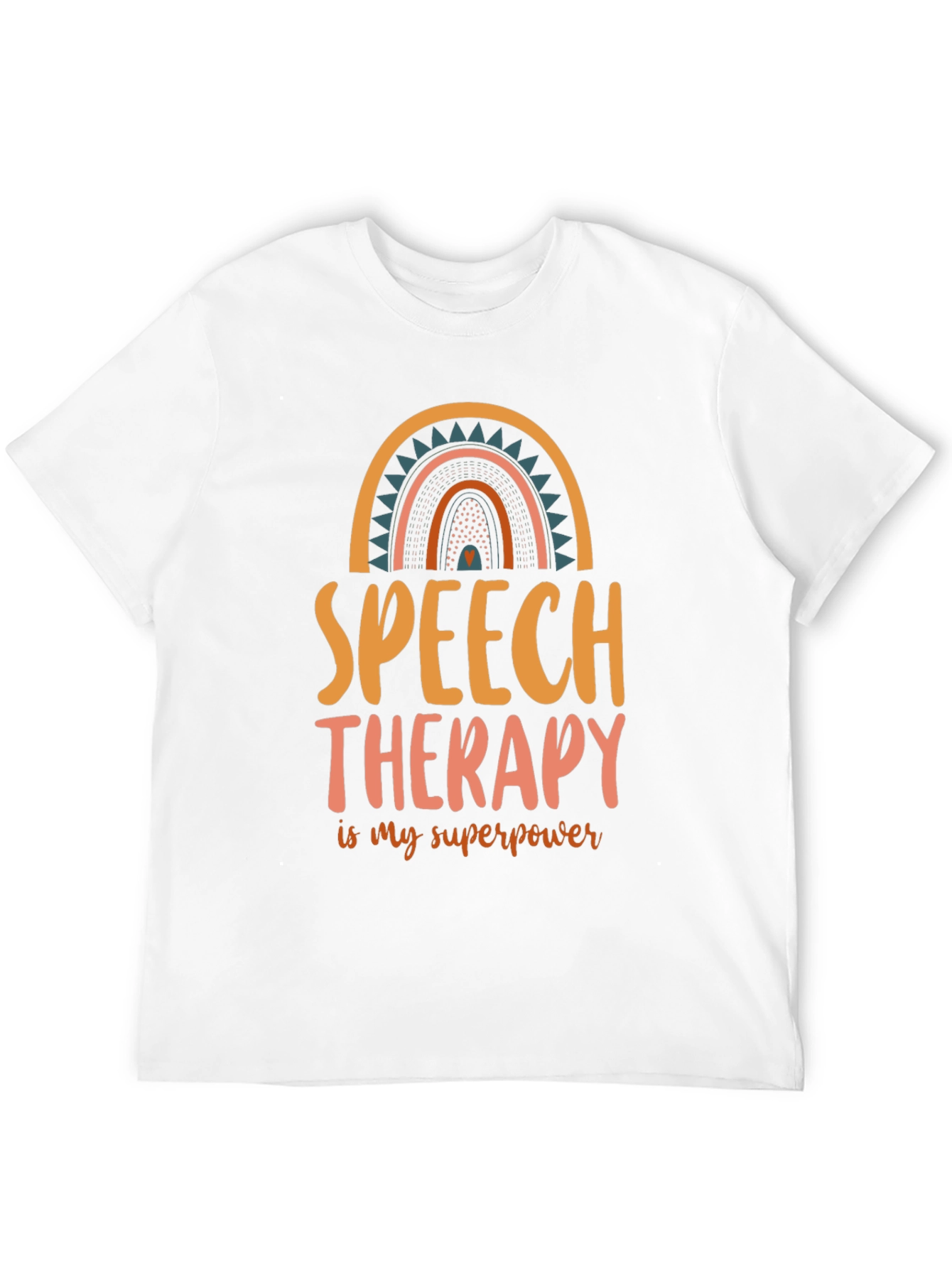 Black Speech Therapy Superpower T-Shirt view 12