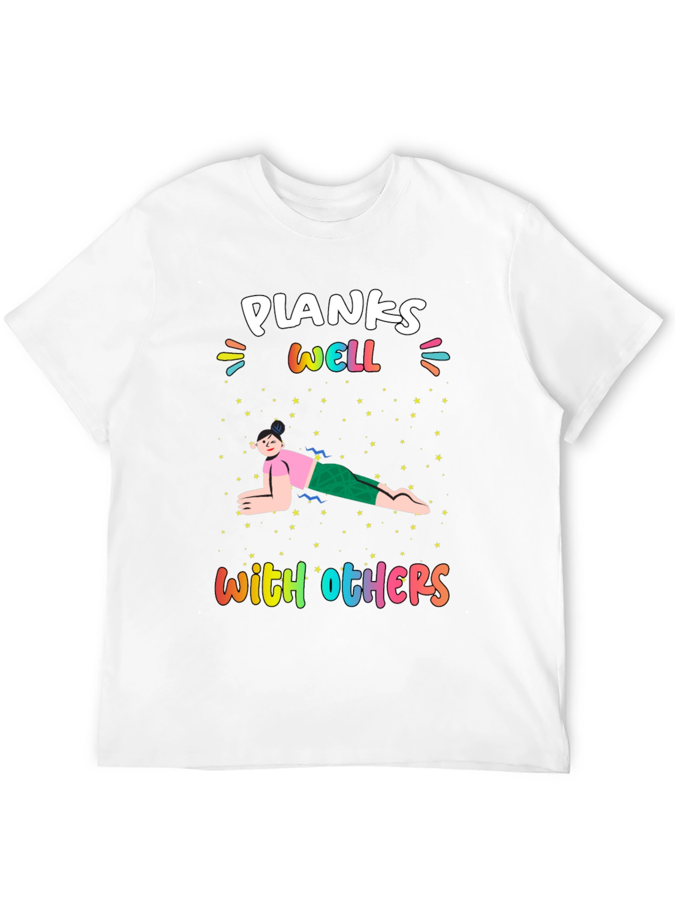 Black Planks Well With Others T-Shirt view 12