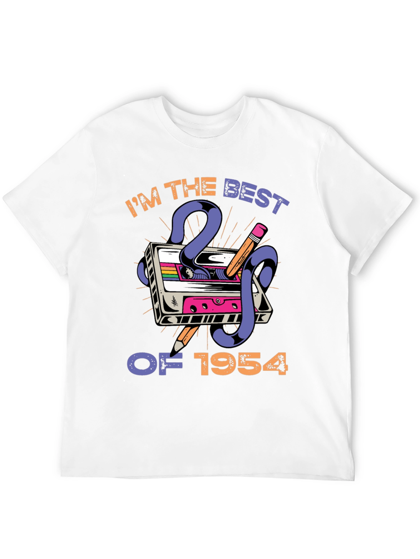 Black Best of 1954 Cassette Tape T-Shirt  view 12