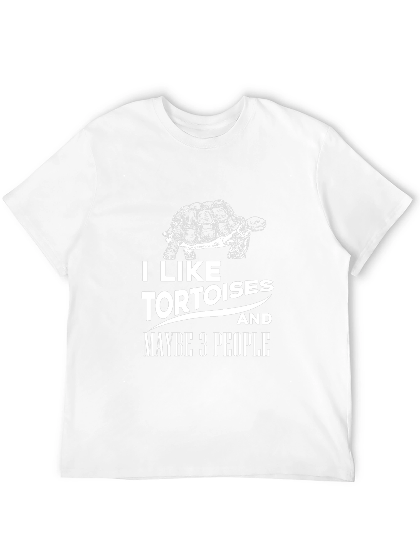 Black Tortoise Lover T-Shirt: "I Like Tortoises and Maybe 3 People" view 12