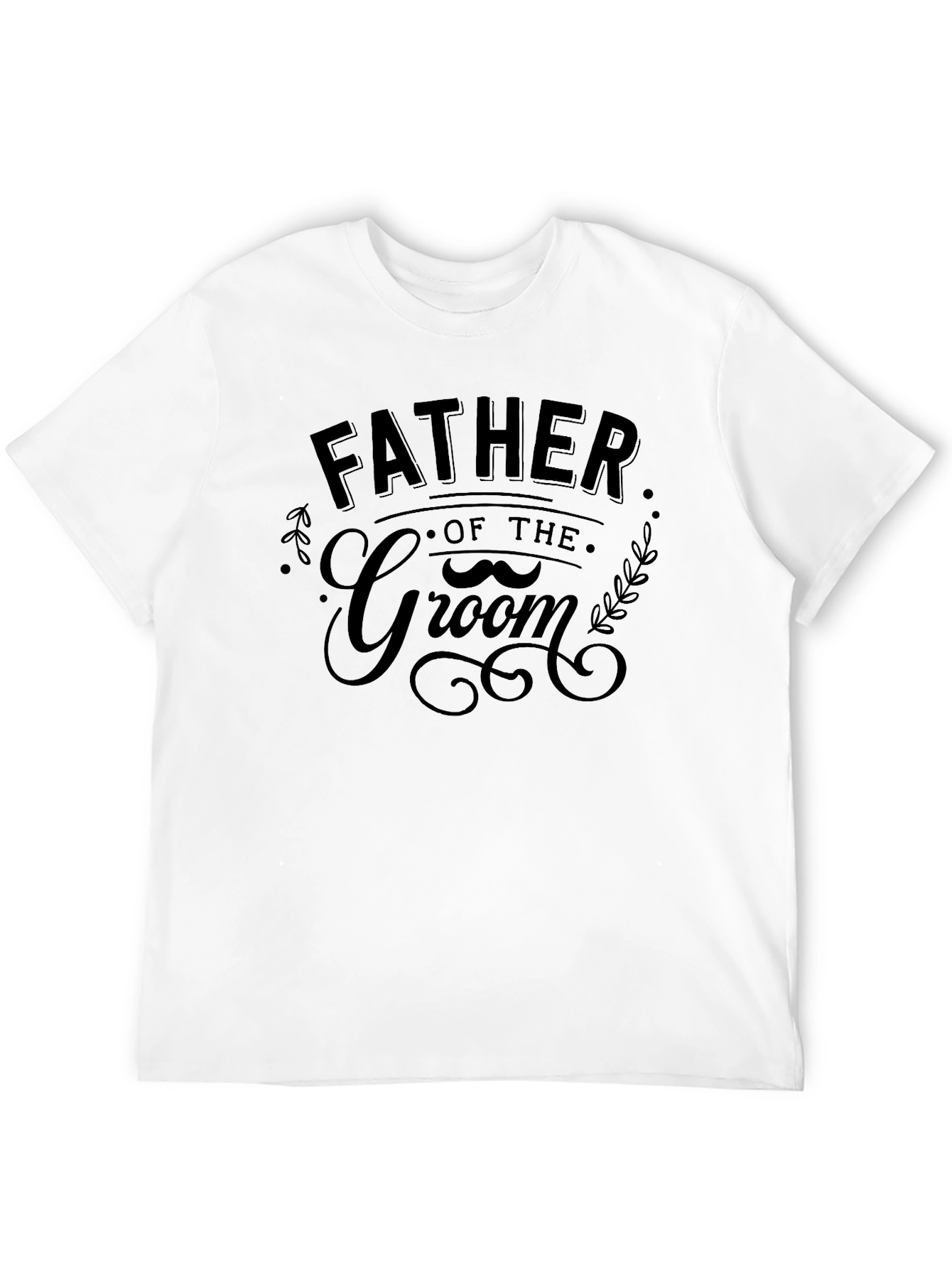 Father of the Groom Black Graphic Tee - 12
