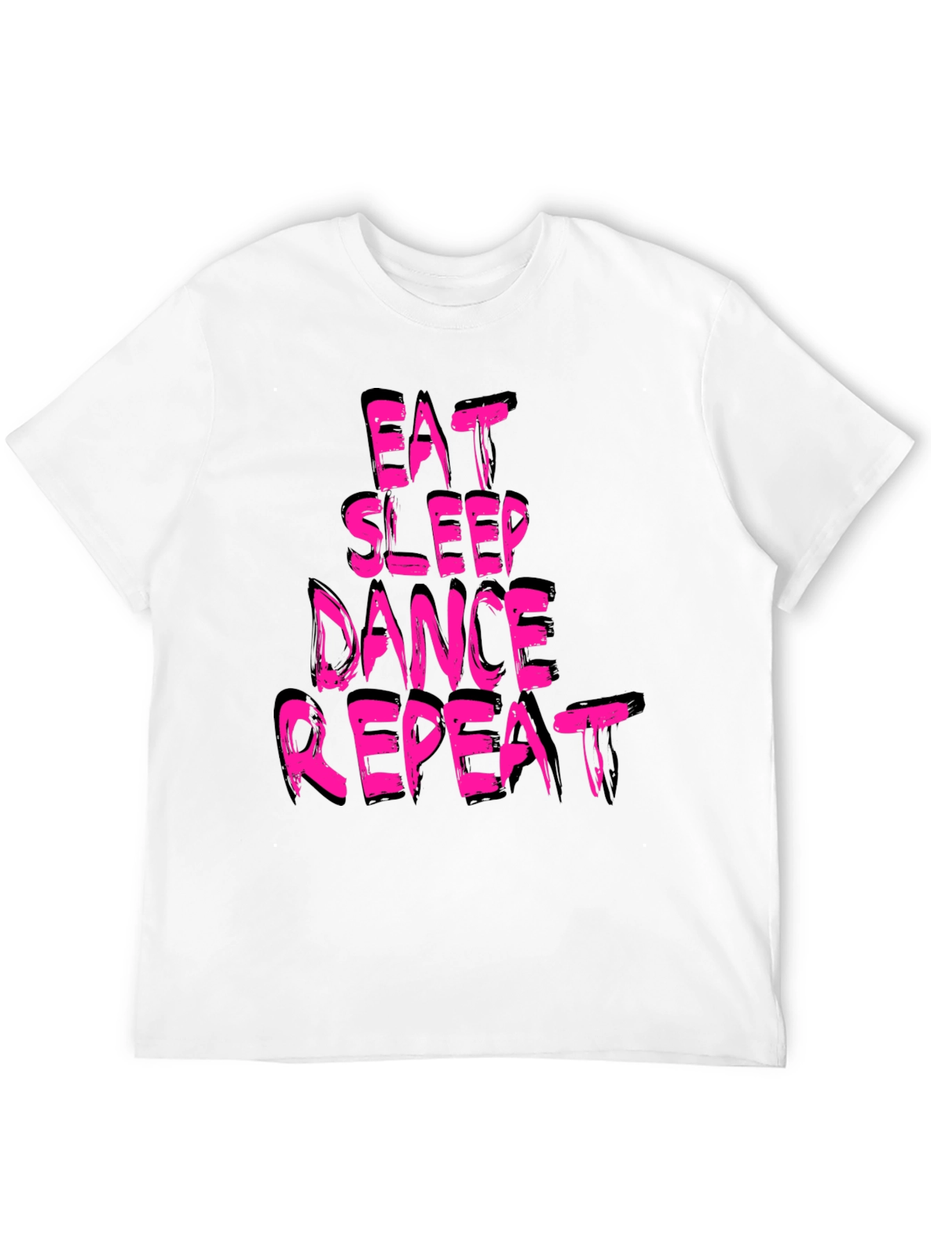 Black Eat Sleep Dance Repeat Graphic T-Shirt view 12