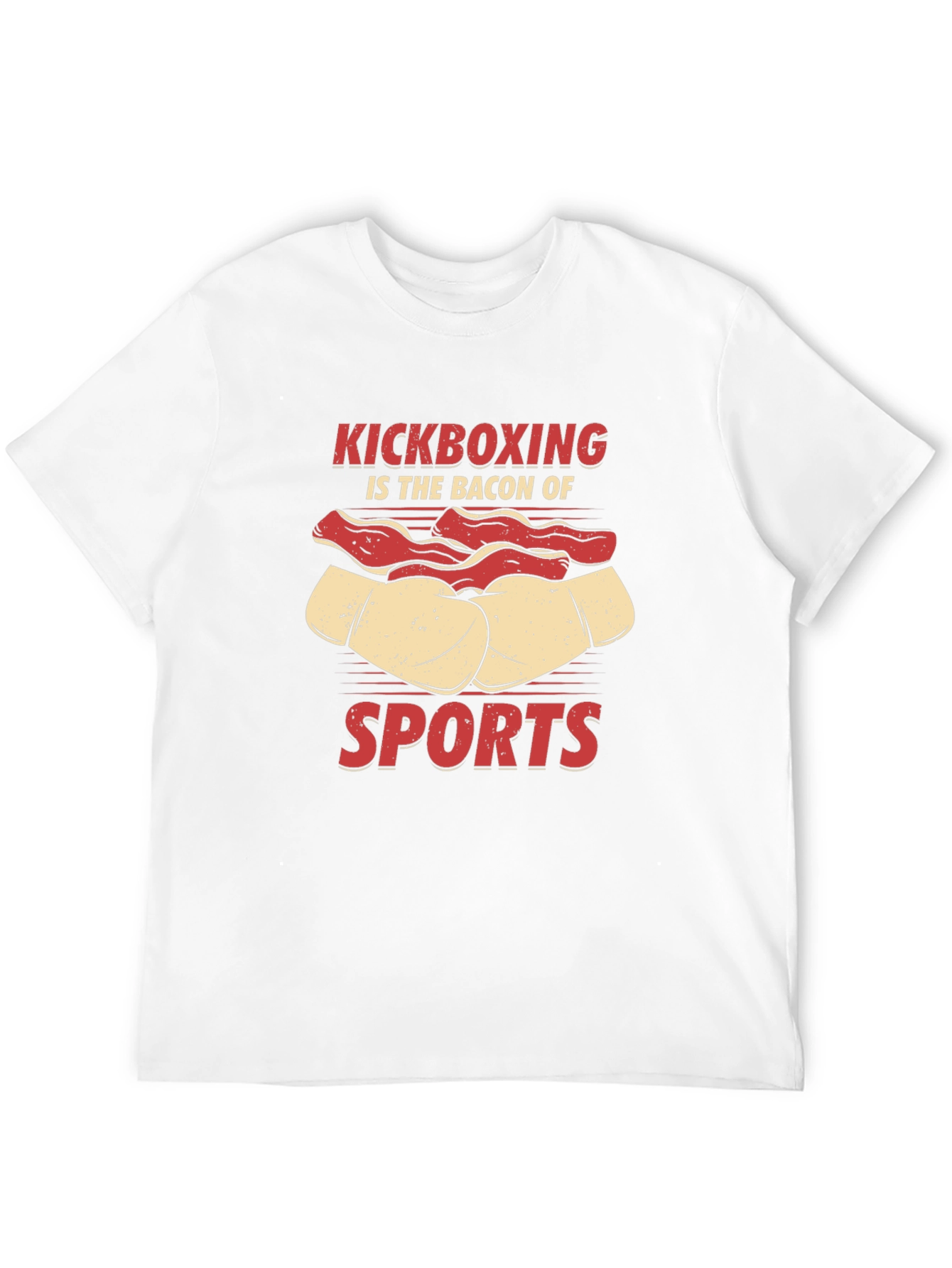 Black Kickboxing Bacon Sports T-Shirt view 12